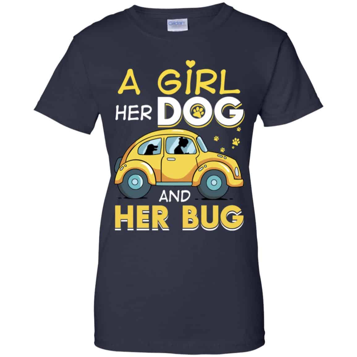 A Girl Her Dog And Her Bug T-Shirts, Hoodie, Tank