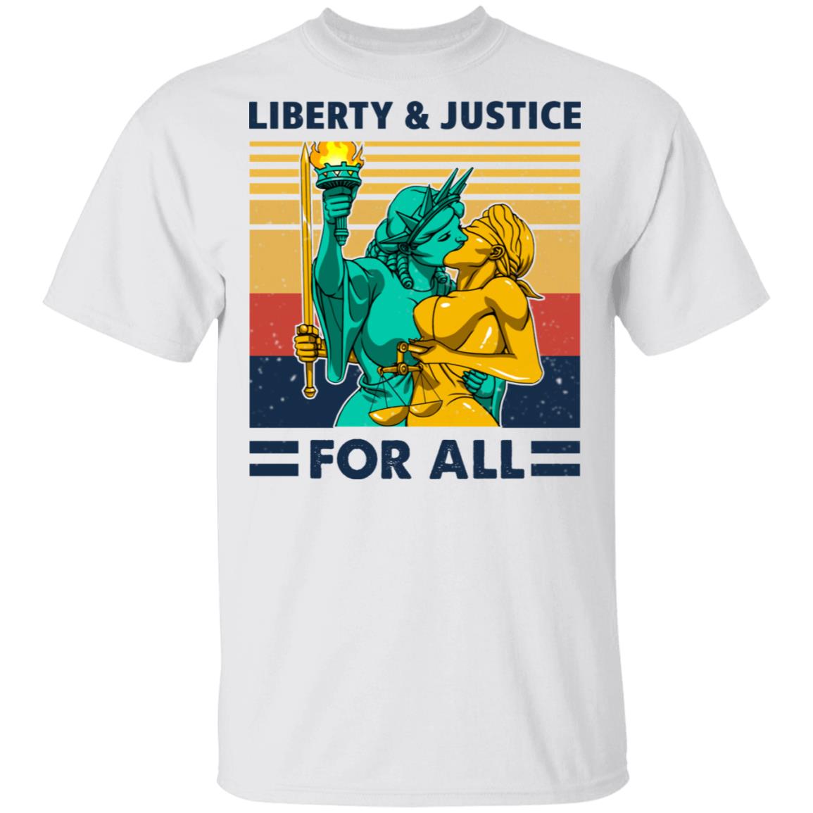 Liberty & Justice For All Vintage Shirt, Hoodie, Tank