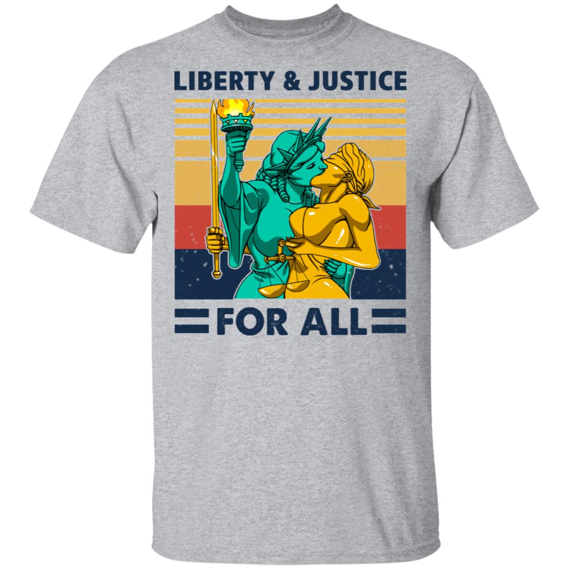 Liberty & Justice For All Vintage Shirt, Hoodie, Tank