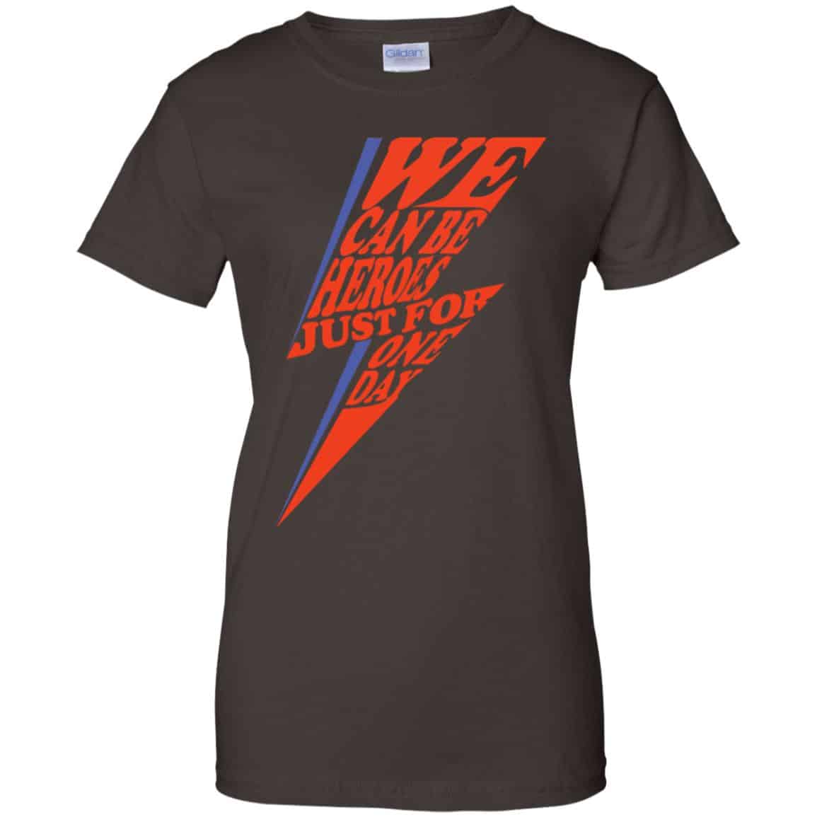 David Bowie: We Can Be Heroes Just For One Day T-Shirts, Hoodie, Tank