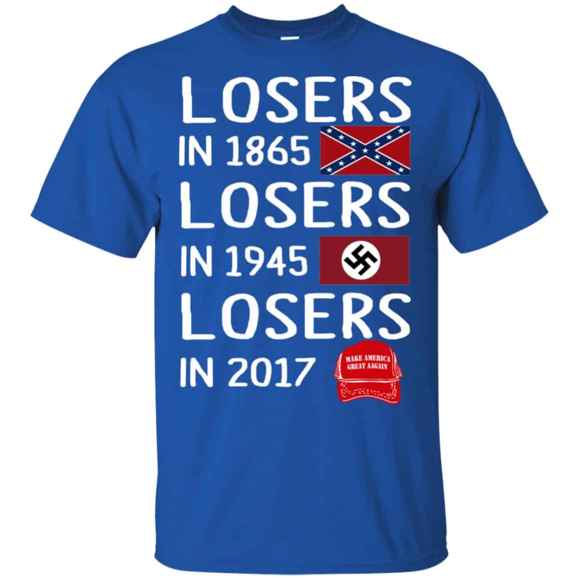Losers In 1865 Losers In 1945 Losers In 2017 Shirt, Hoodie, Tank