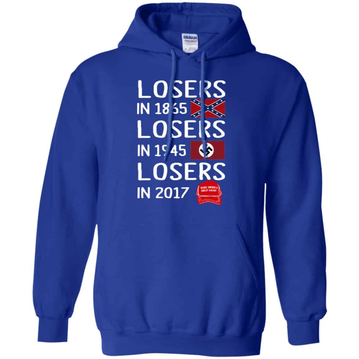 Losers In 1865 Losers In 1945 Losers In 2017 Shirt, Hoodie, Tank