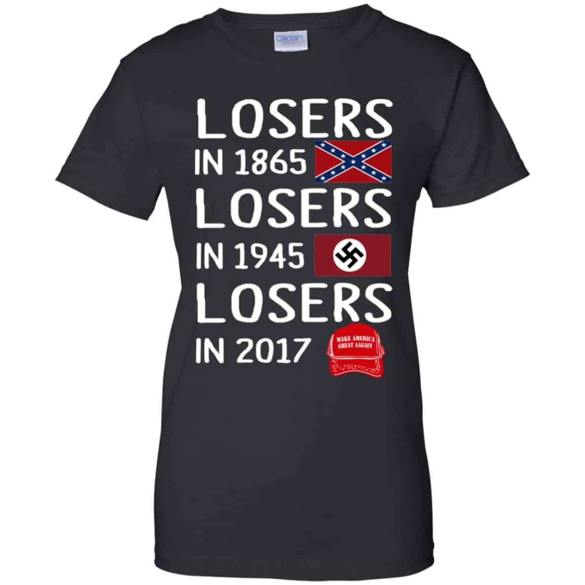 Losers In 1865 Losers In 1945 Losers In 2017 Shirt, Hoodie, Tank