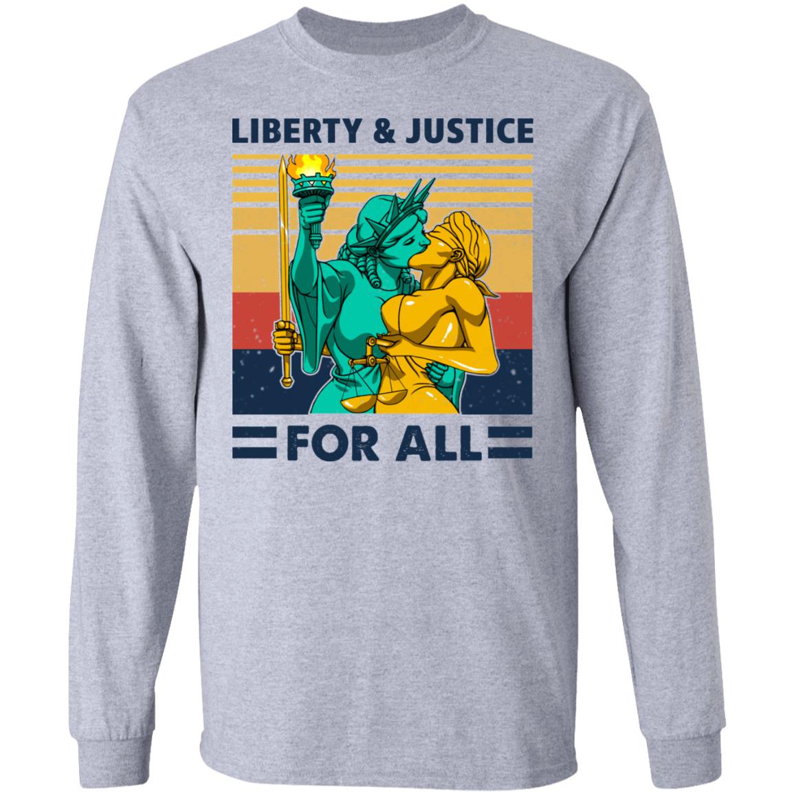 Liberty & Justice For All Vintage Shirt, Hoodie, Tank
