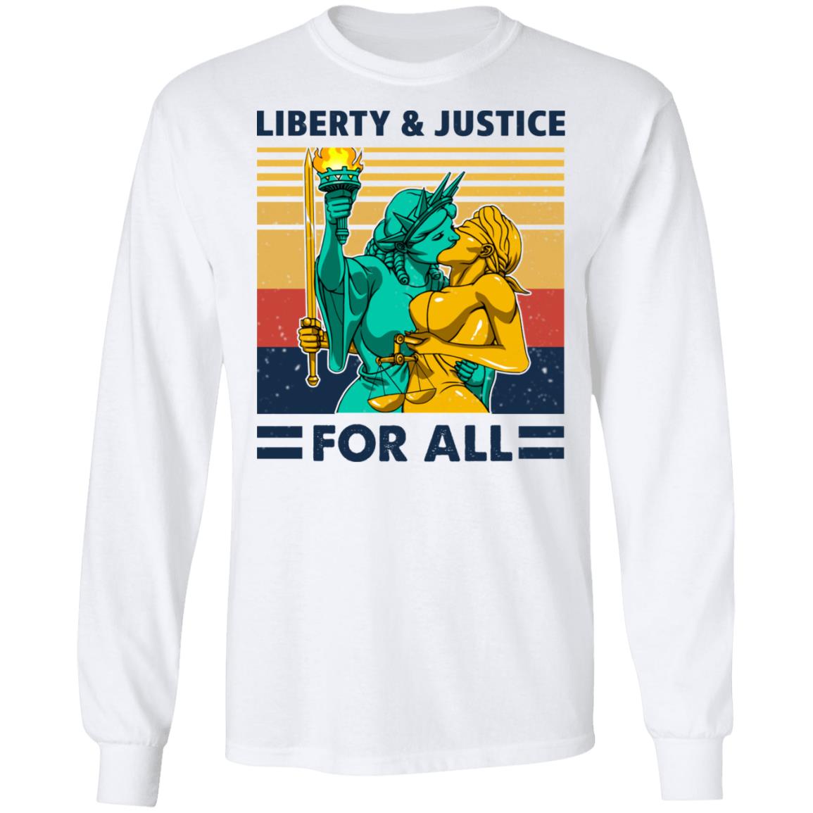 Liberty & Justice For All Vintage Shirt, Hoodie, Tank