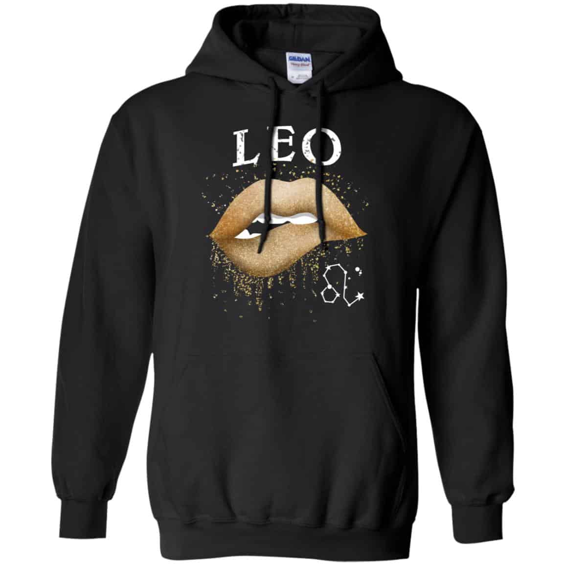 Leo Zodiac July August Birthday Gift Golden Lipstick T-Shirts, Hoodie, Tank