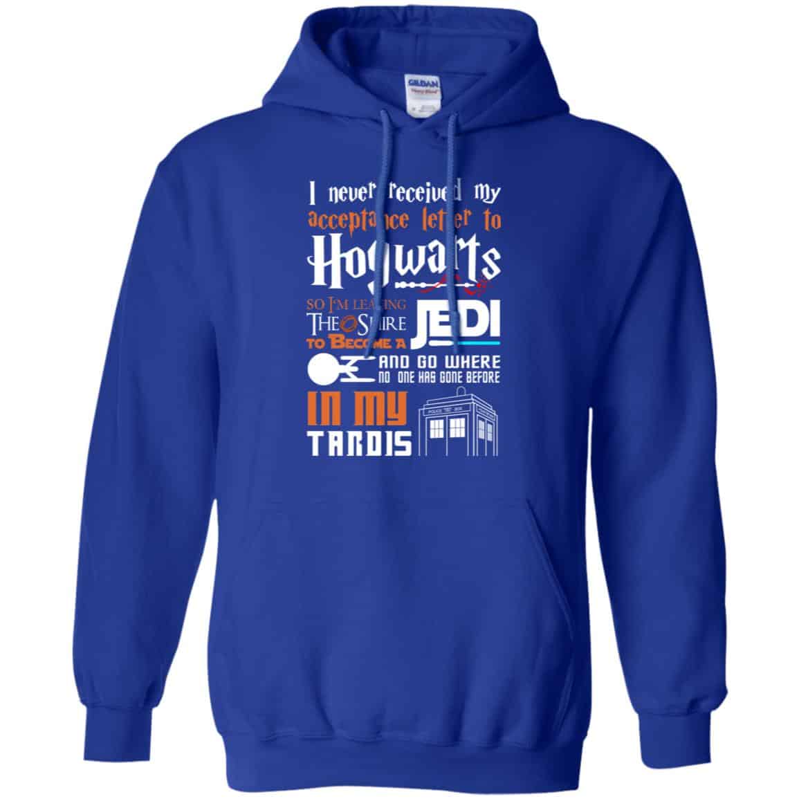 Harry Potter Star Wars T-Shirts, Never Received To Hogwarts So Become A Jedi T-Shirts, Hoodie, Tank