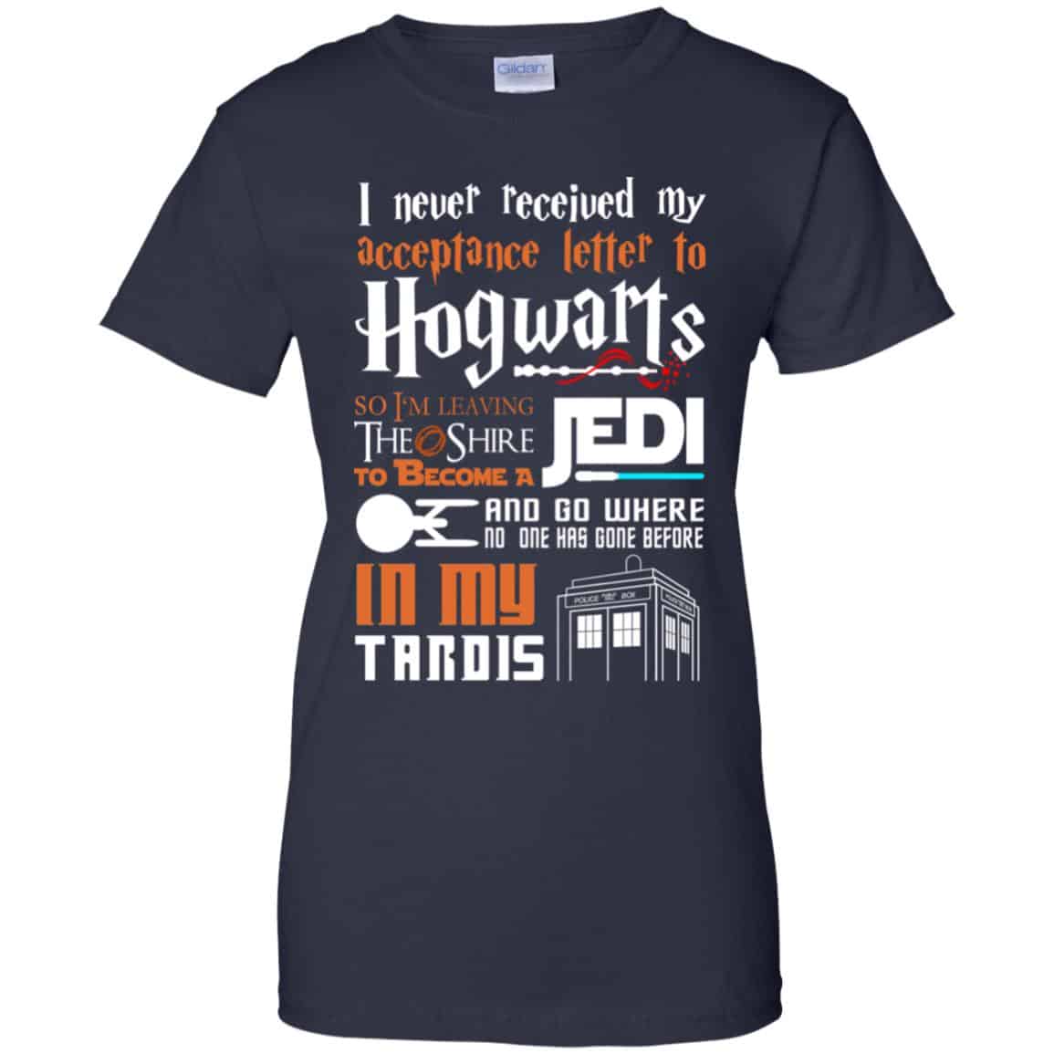 Harry Potter Star Wars T-Shirts, Never Received To Hogwarts So Become A Jedi T-Shirts, Hoodie, Tank