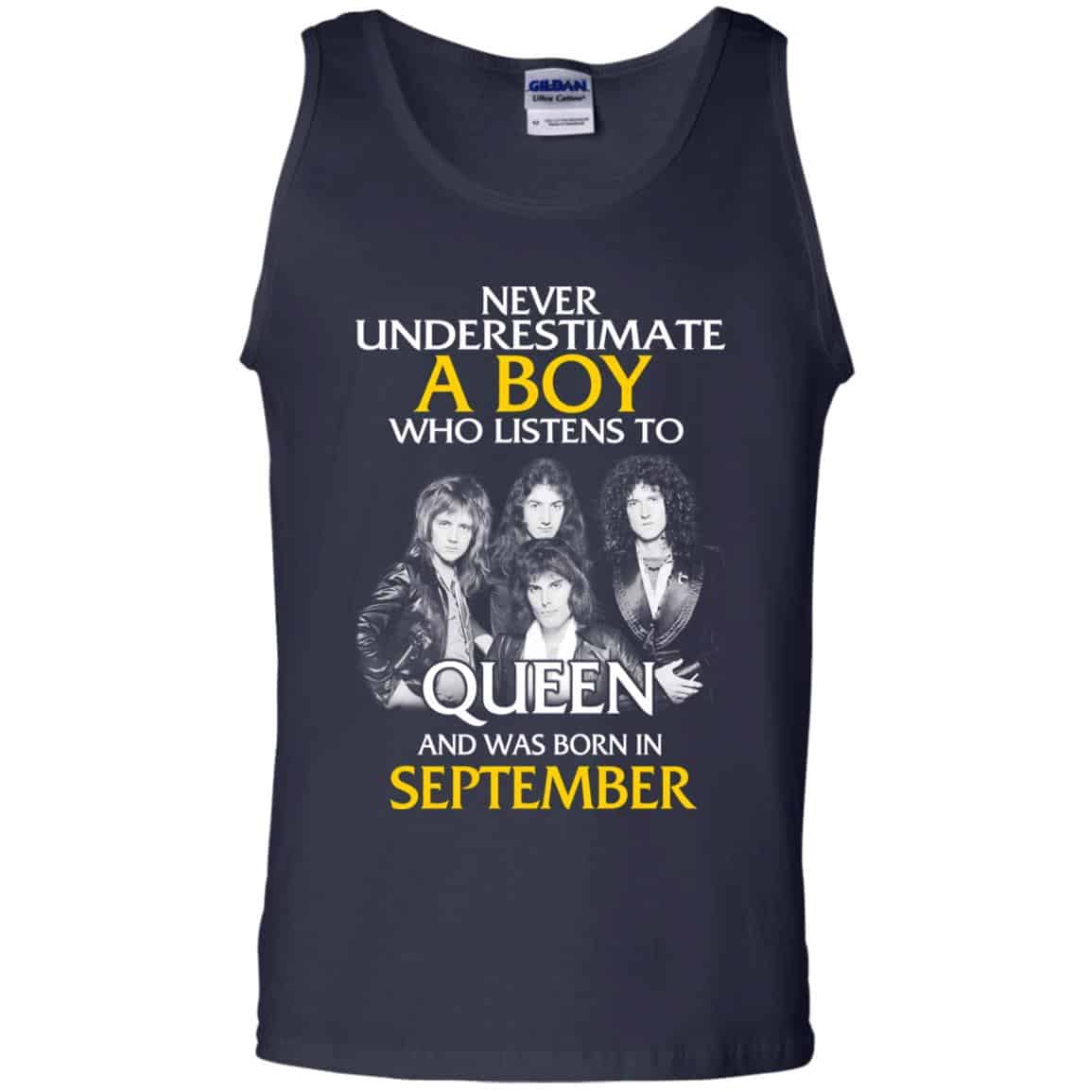 A Boy Who Listens To Queen And Was Born In September T-Shirts, Hoodie, Tank