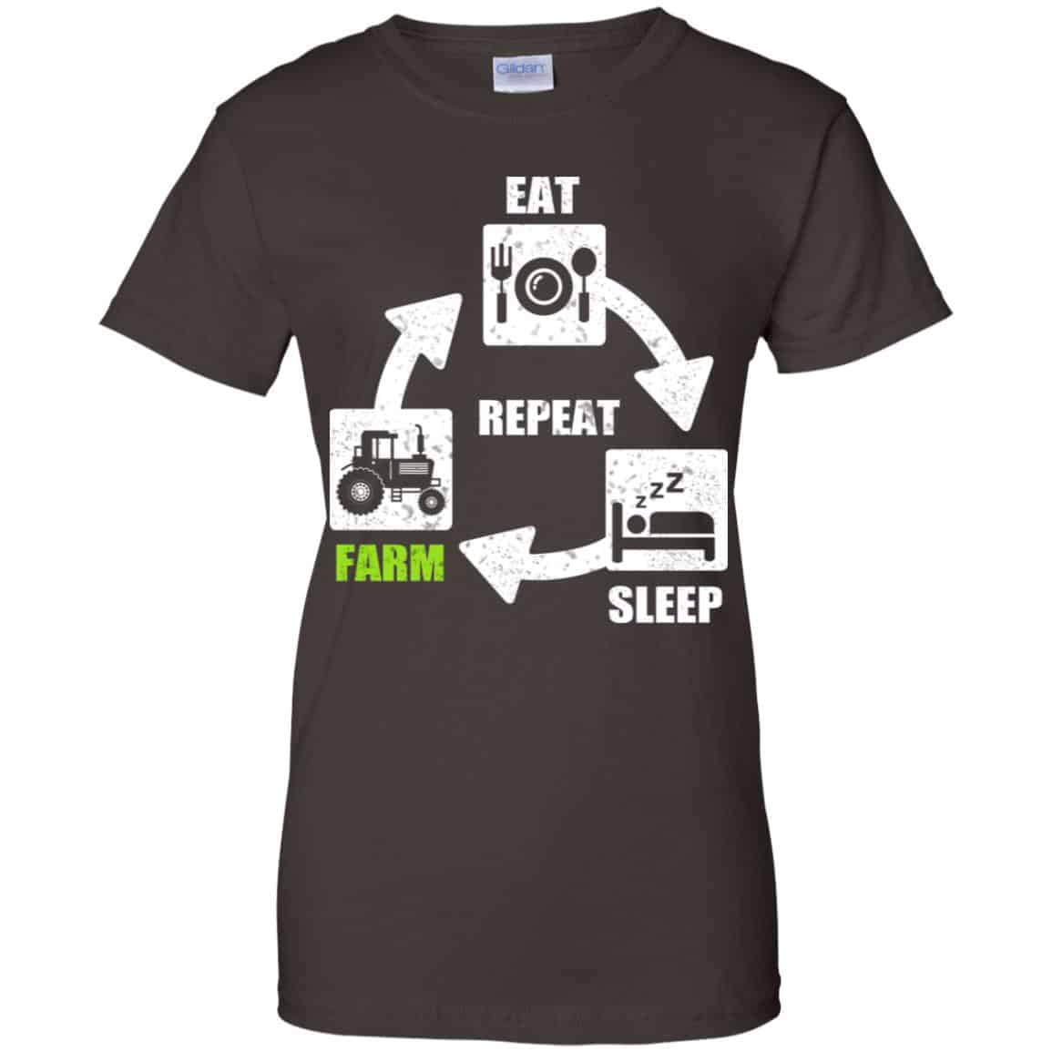 Eat Sleep Farm Repeat Farming T-Shirts, Hoodie, Tank