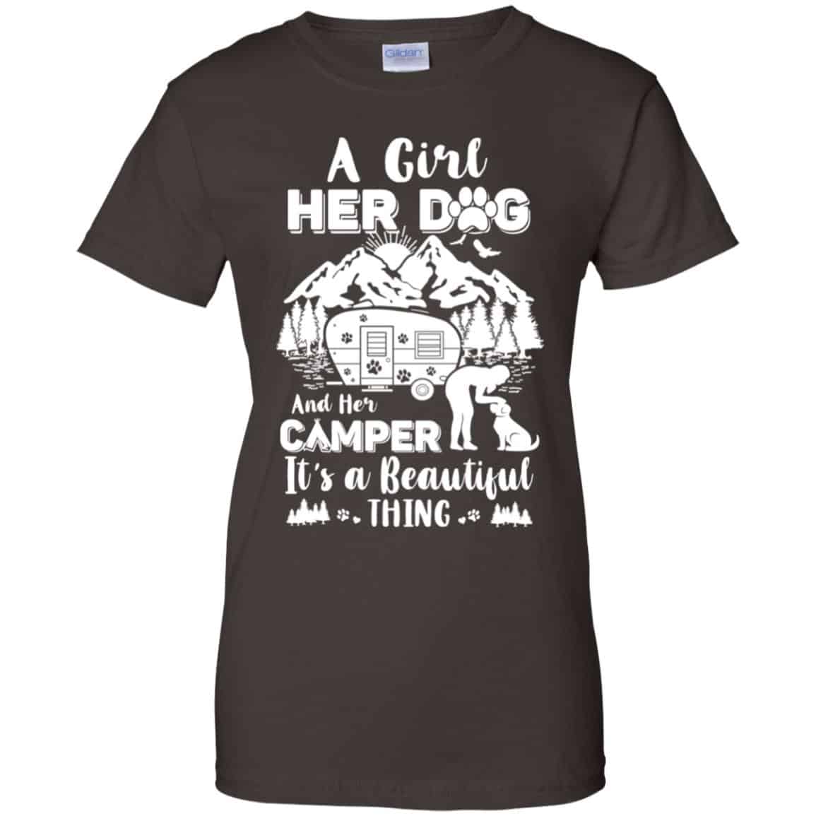 A Girl Her Dog And Her Camper It’s A Beautiful Thing T-Shirts, Hoodie, Tank