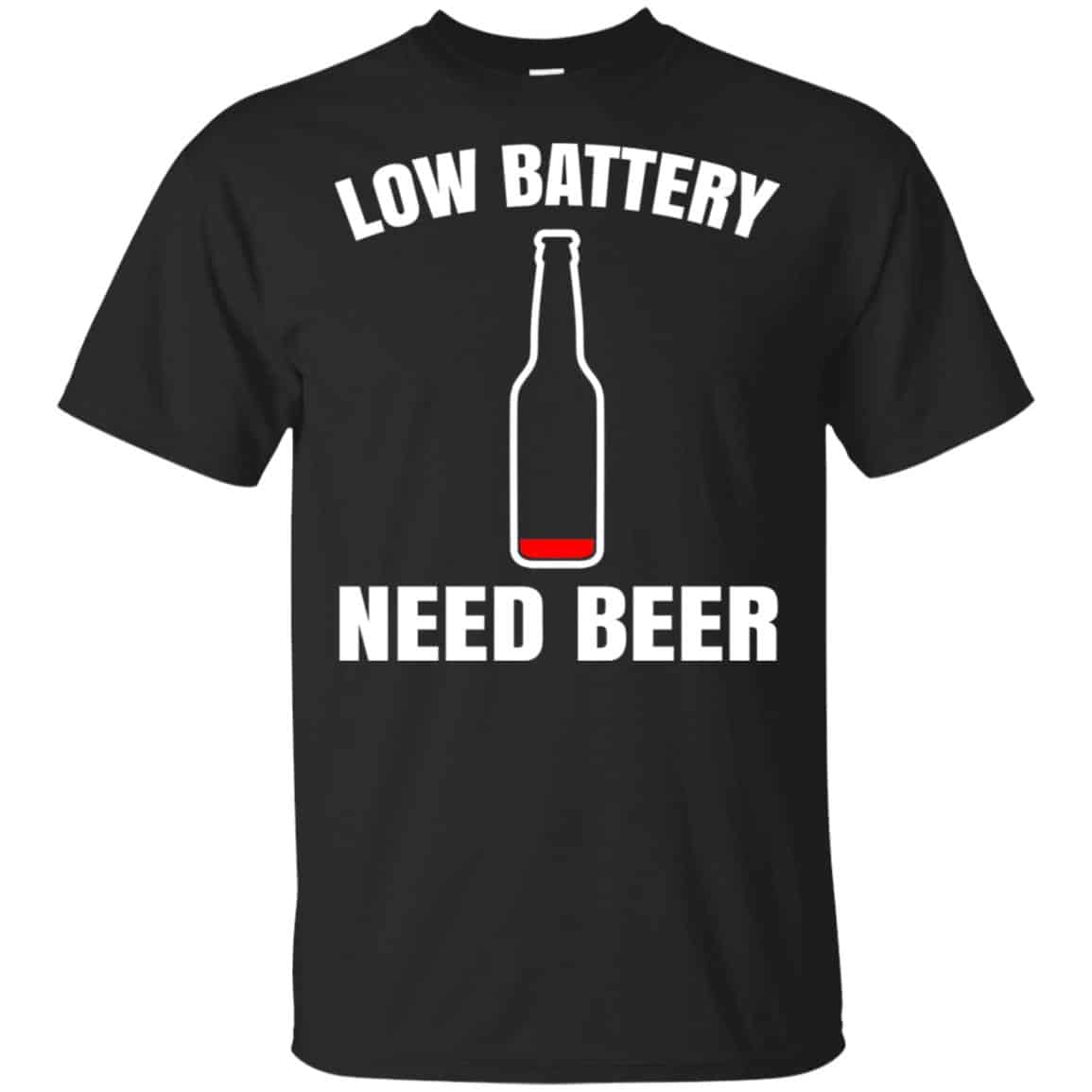 Low Battery Need Beer Shirt, Hoodie, Tank