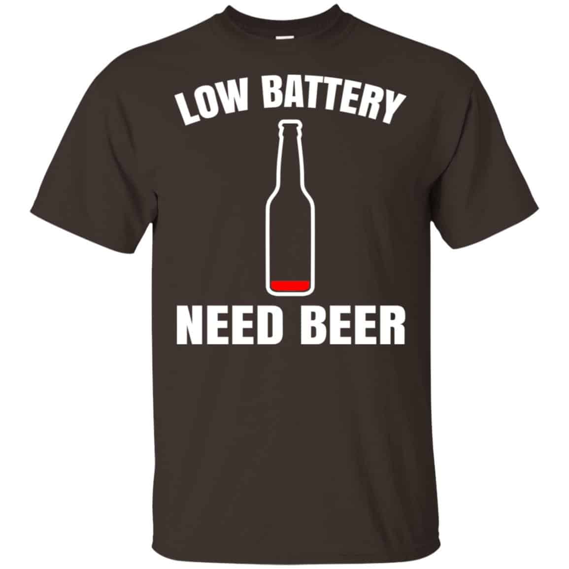 Low Battery Need Beer Shirt, Hoodie, Tank
