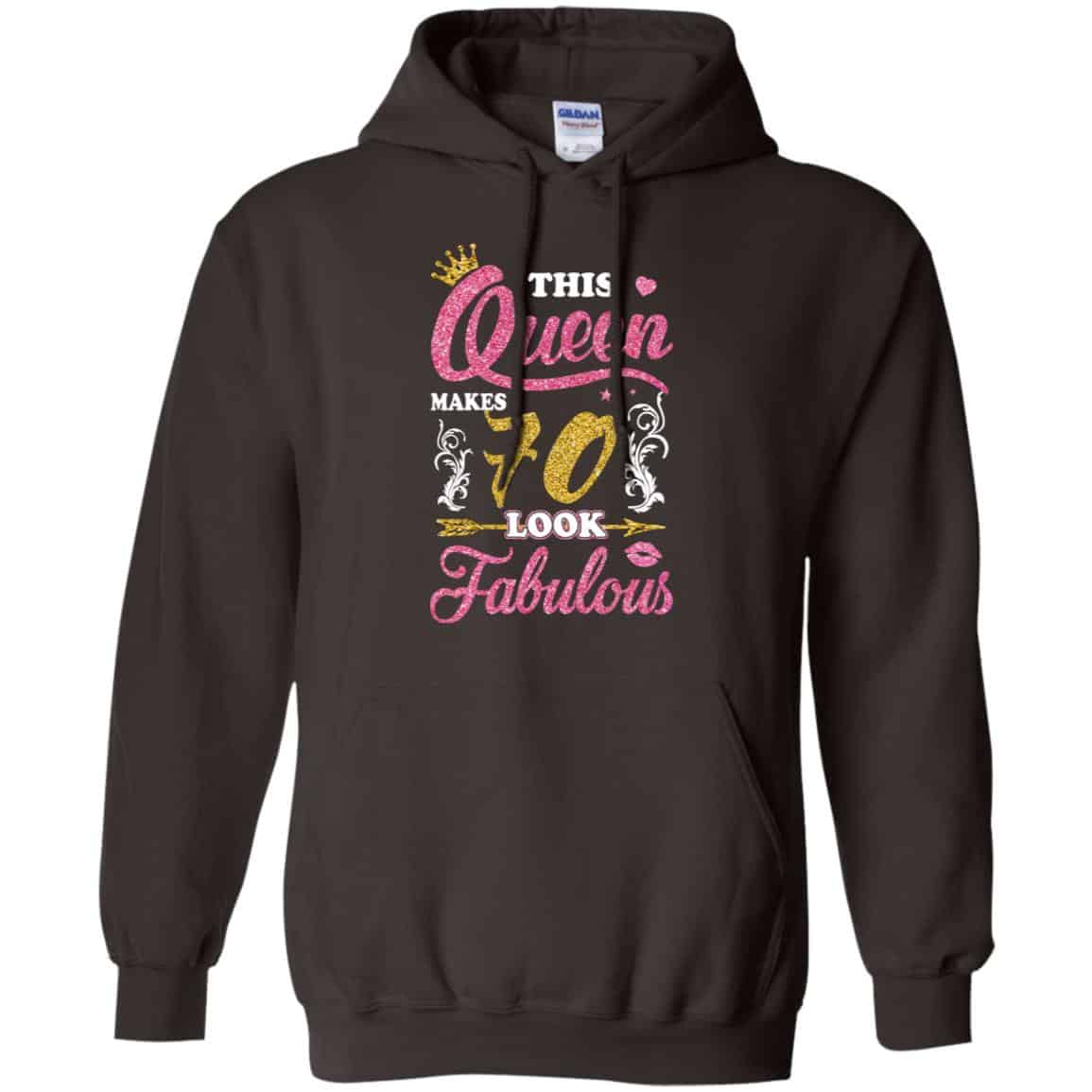 This Queen Makes 70 Look Fabulous 70th Birthday T-Shirts. Hoodie, Tank