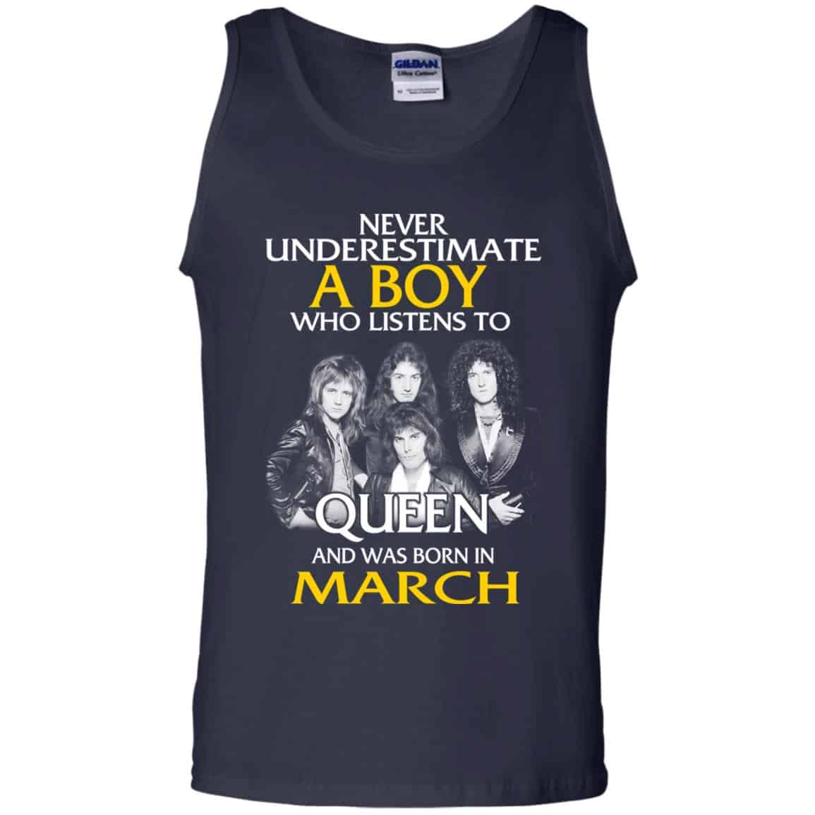 A Boy Who Listens To Queen And Was Born In March T-Shirts, Hoodie, Tank