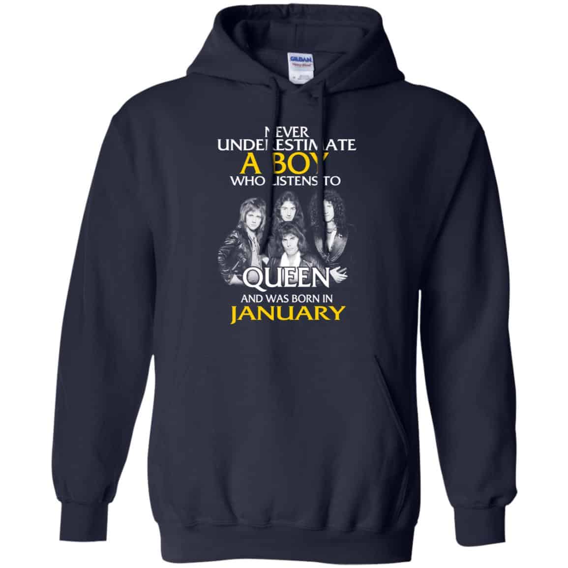 A Boy Who Listens To Queen And Was Born In January T-Shirts, Hoodie, Tank