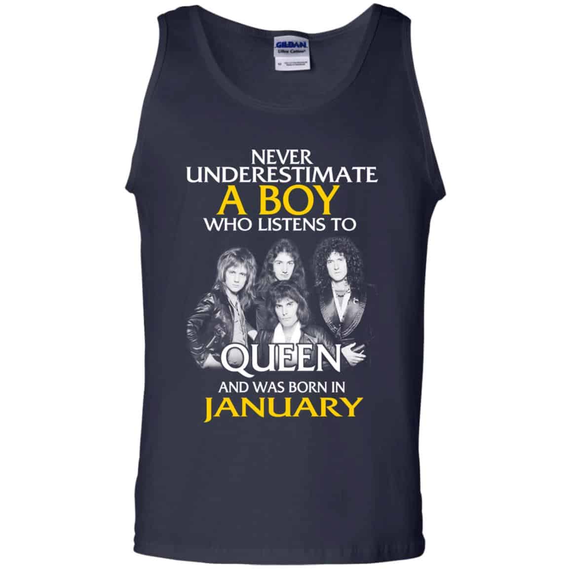 A Boy Who Listens To Queen And Was Born In January T-Shirts, Hoodie, Tank