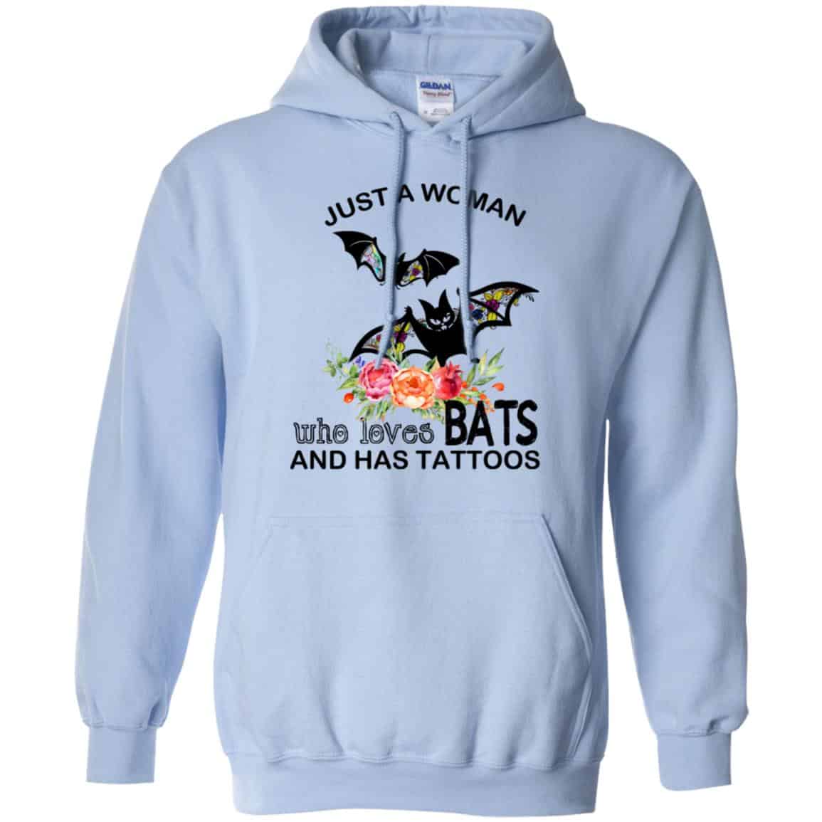 Just A Woman Who Loves Bats And Has Tattoos T-Shirts, Hoodie, Tank