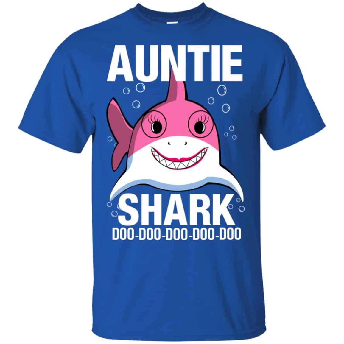 Auntie Shark Doo Doo Doo Doo Doo T-Shirts, Hoodie, Tank