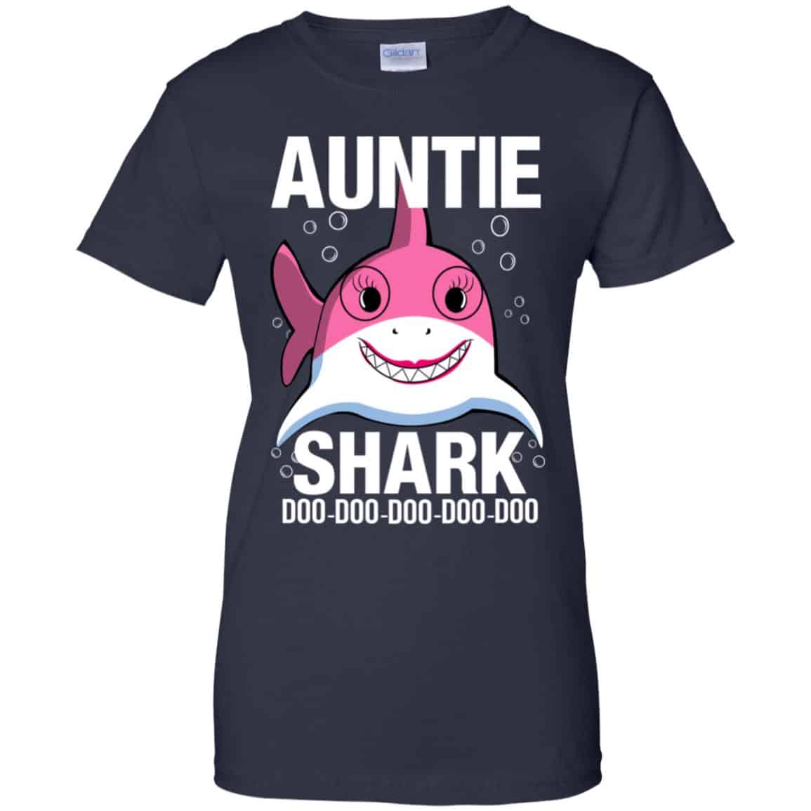 Auntie Shark Doo Doo Doo Doo Doo T-Shirts, Hoodie, Tank