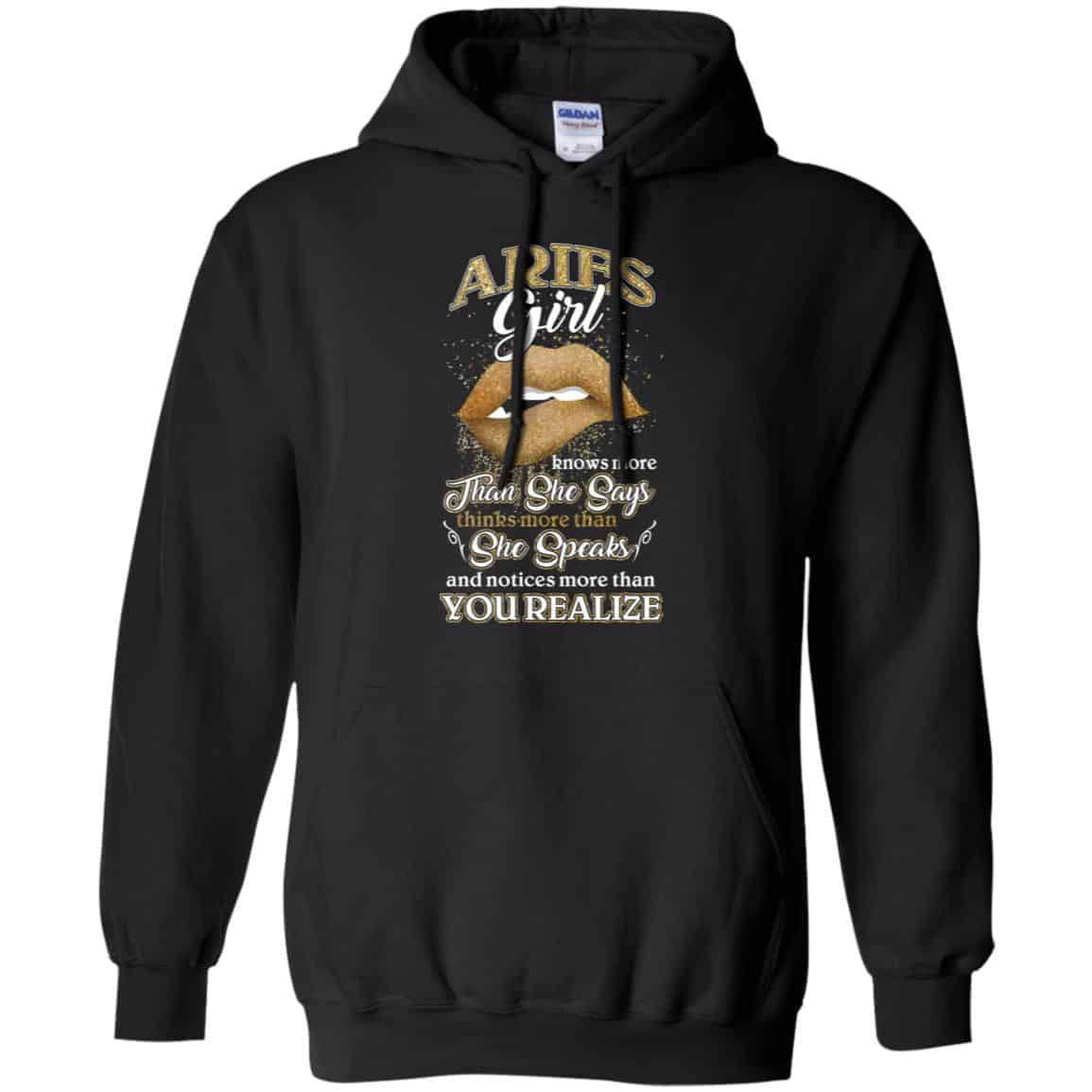 Aries Girl Knows More Than She Says Zodiac Birthday T-Shirts, Hoodie, Tank