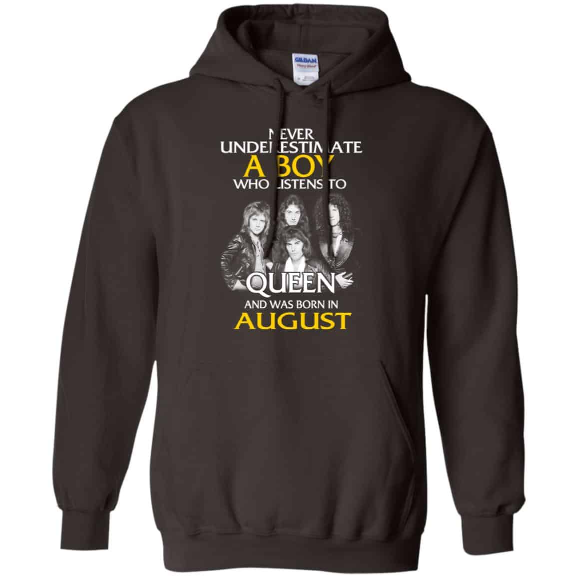 A Boy Who Listens To Queen And Was Born In August T-Shirts, Hoodie, Tank