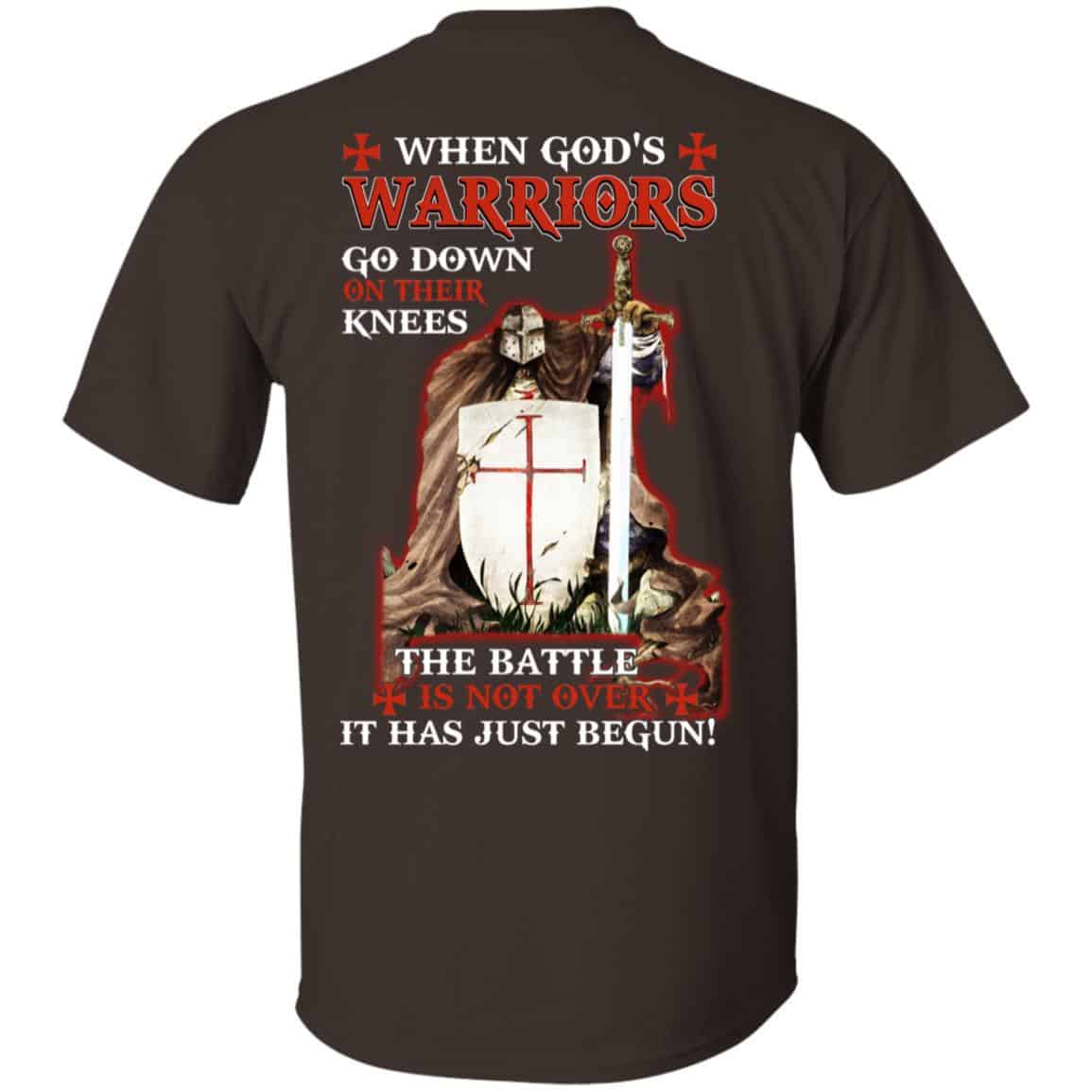 Knight Templar: When God’s Warriors Go Down On Their Knees The Battle Is Not Over It Has Just Begun T-Shirts, Hoodie, Tank