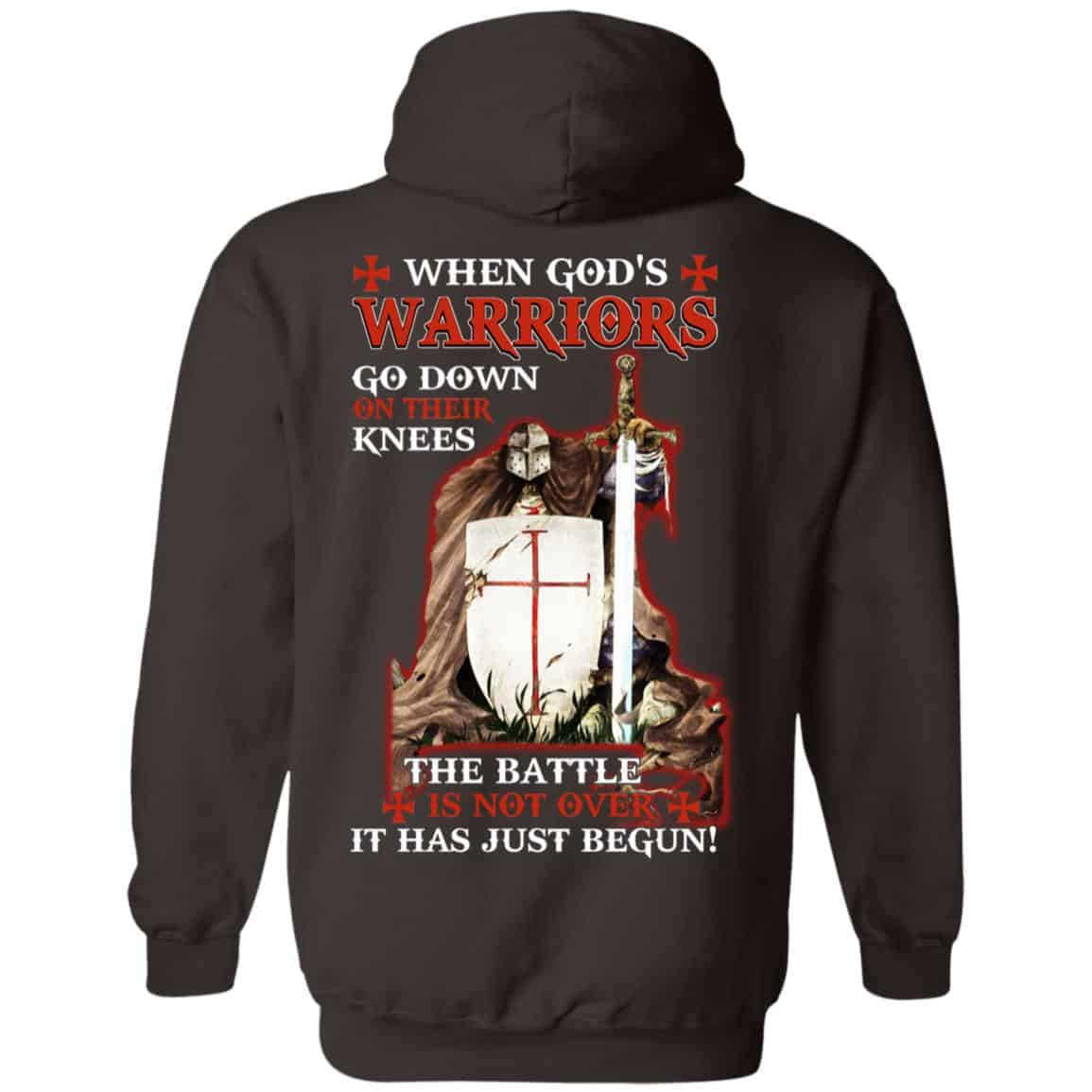 Knight Templar: When God’s Warriors Go Down On Their Knees The Battle Is Not Over It Has Just Begun T-Shirts, Hoodie, Tank