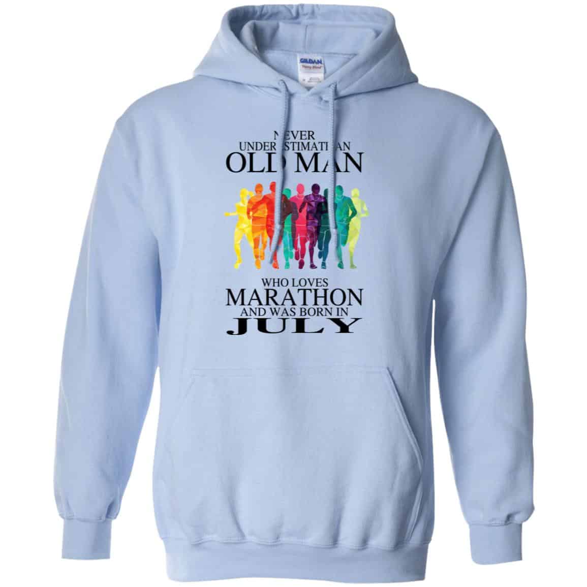 An Old Man Who Loves Marathon And Was Born In July T-Shirts, Hoodie, Tank