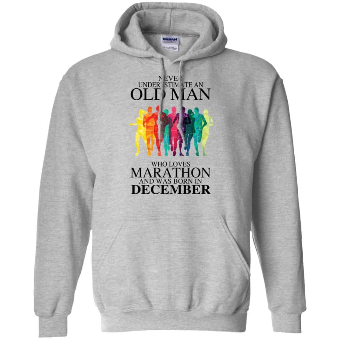 An Old Man Who Loves Marathon And Was Born In December T-Shirts, Hoodie, Tank