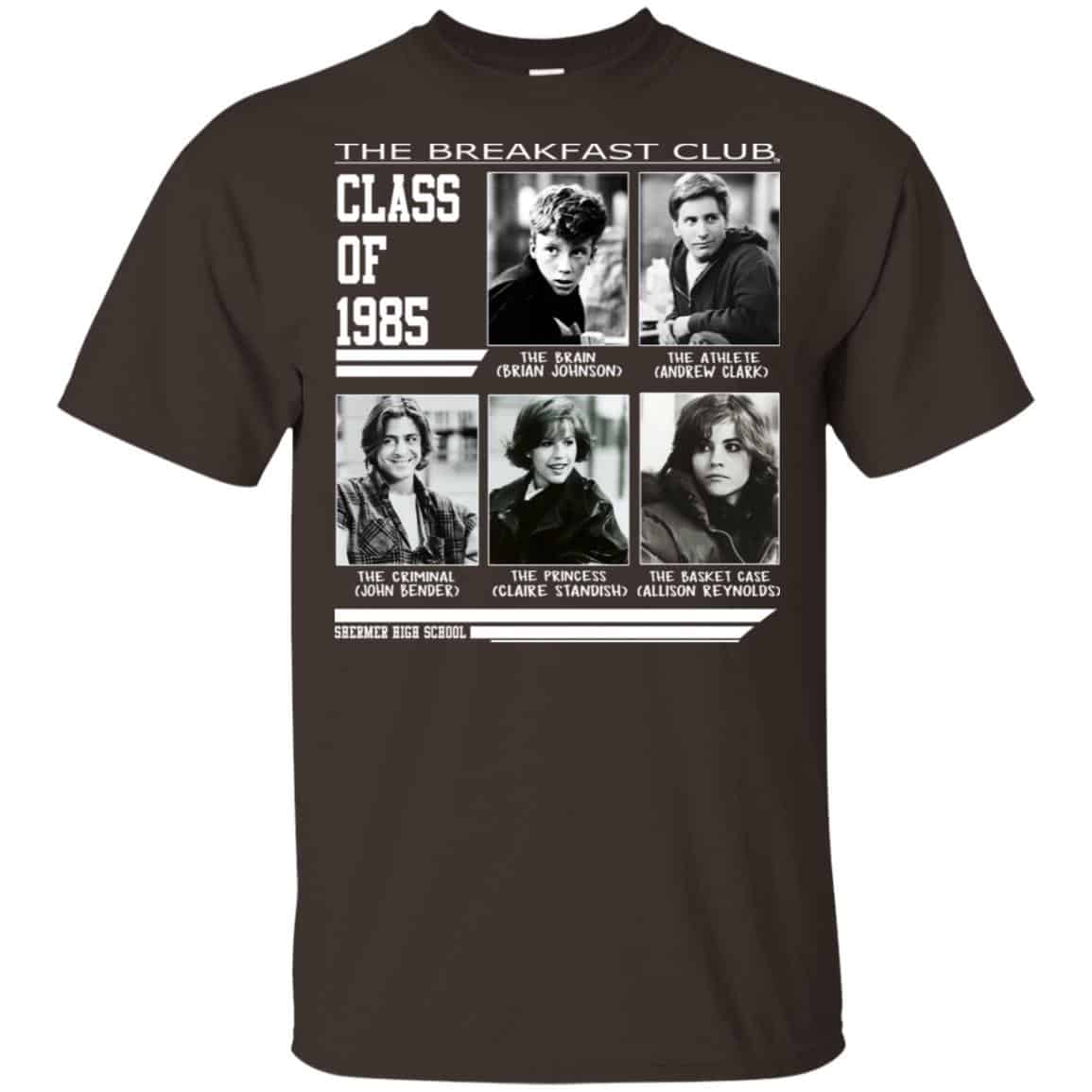 The Breakfast Club Class Of 1985 T-Shirts, Hoodie, Tank