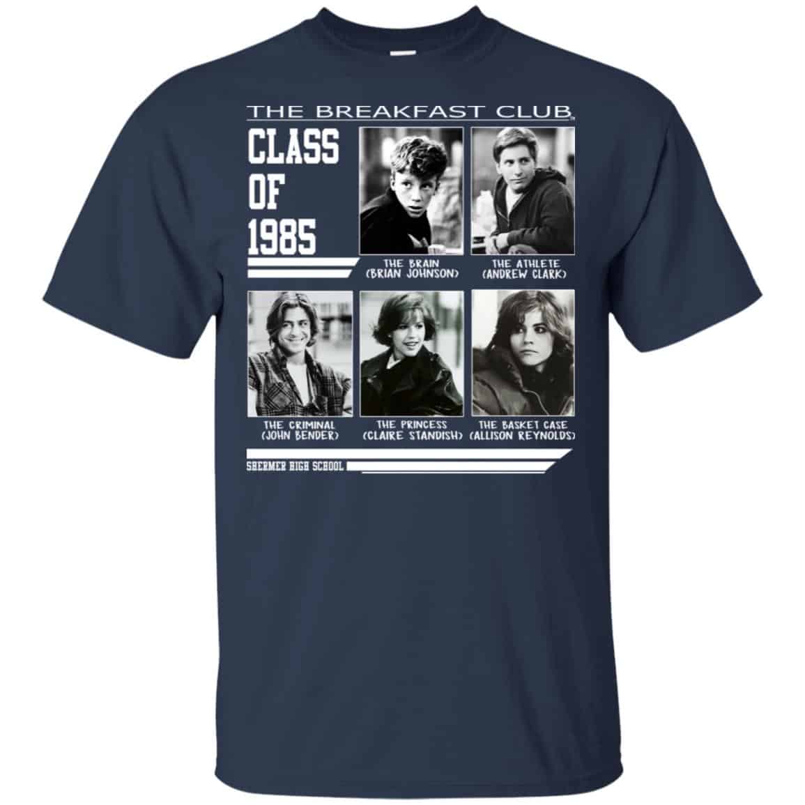 The Breakfast Club Class Of 1985 T-Shirts, Hoodie, Tank