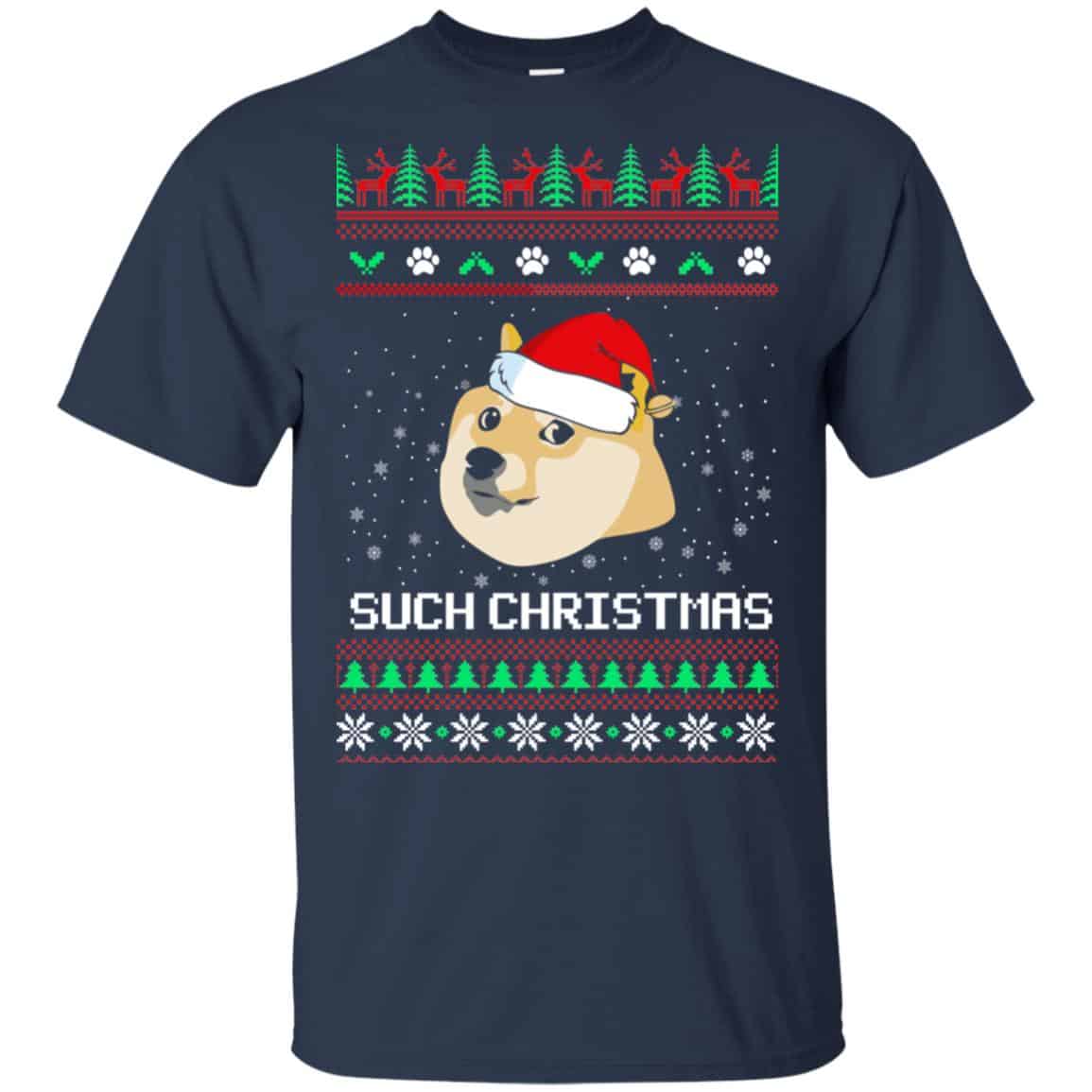 Such Christmas Doge Ugly Christmas Sweatshirt, T-Shirts, Hoodie