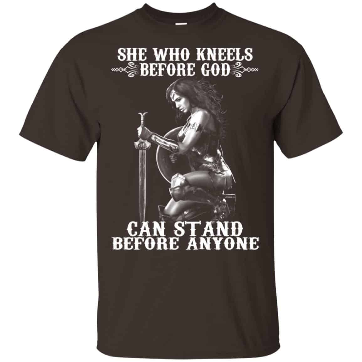 She Who Kneels Before God Can Stand Before Anyone Shirt, Hoodie, Tank