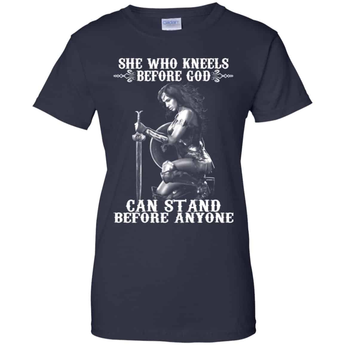 She Who Kneels Before God Can Stand Before Anyone Shirt, Hoodie, Tank