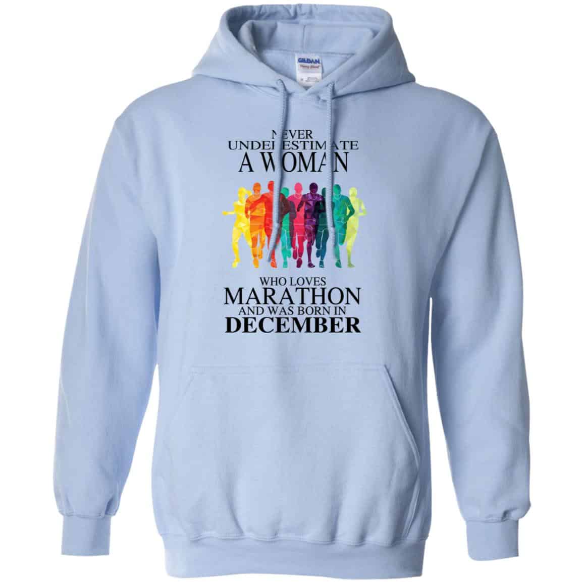 A Woman Who Loves Marathon And Was Born In December T-Shirts, Hoodie, Tank