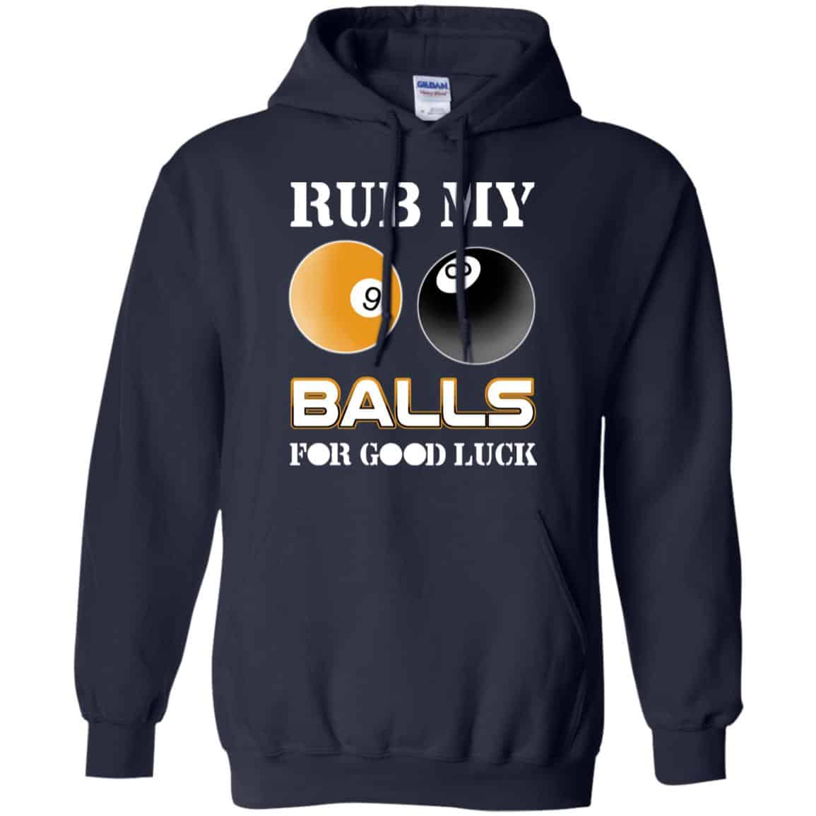 Rub My Balls For Good Luck Funny Billiards T-Shirts, Hoodie, Tank