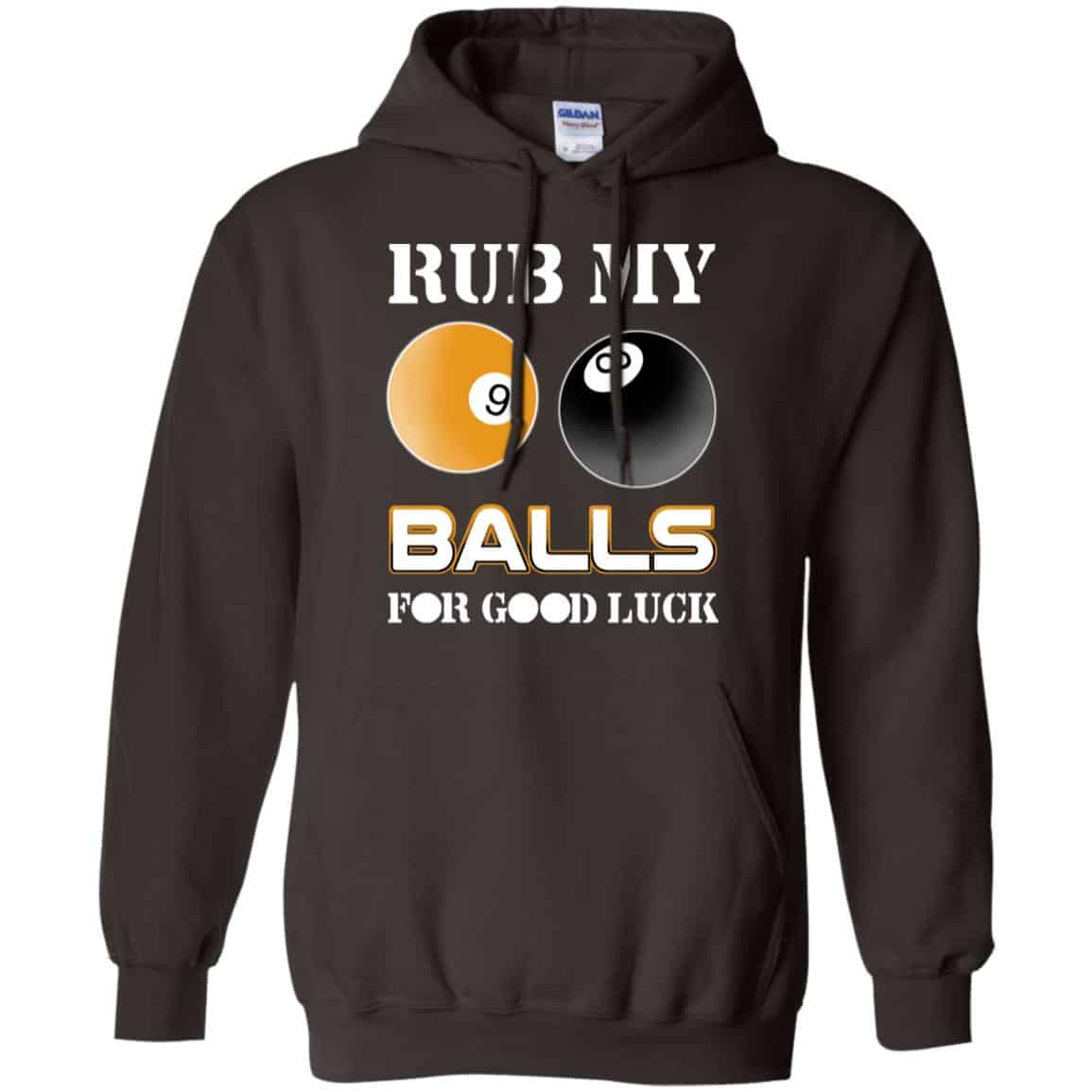 Rub My Balls For Good Luck Funny Billiards T-Shirts, Hoodie, Tank