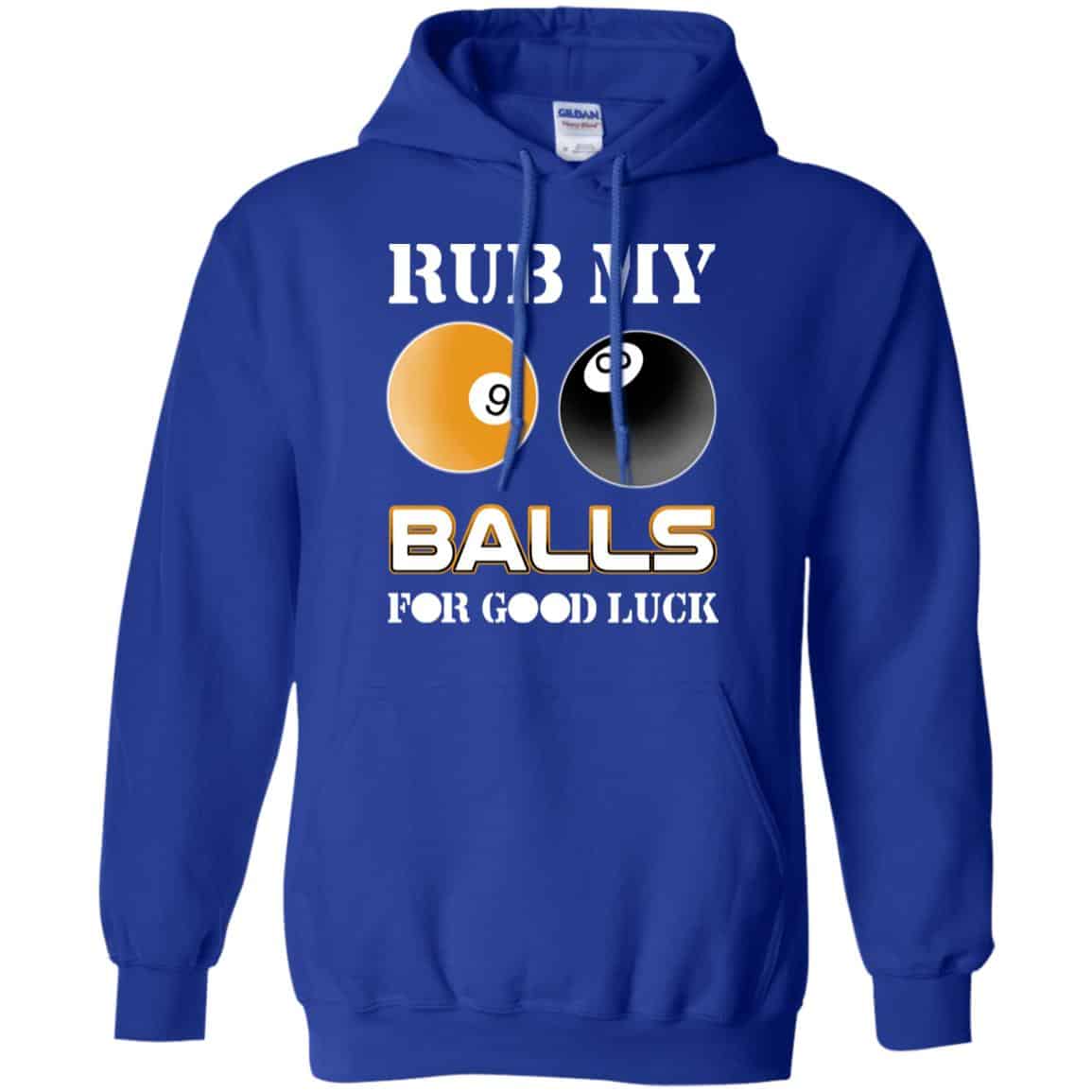 Rub My Balls For Good Luck Funny Billiards T-Shirts, Hoodie, Tank
