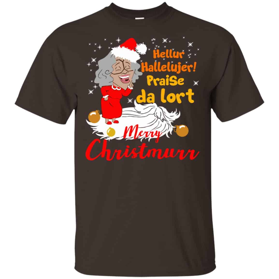 Hellur Hallelujer Praise Da Lort Merry Christmas Shirt, Hoodie, Tank