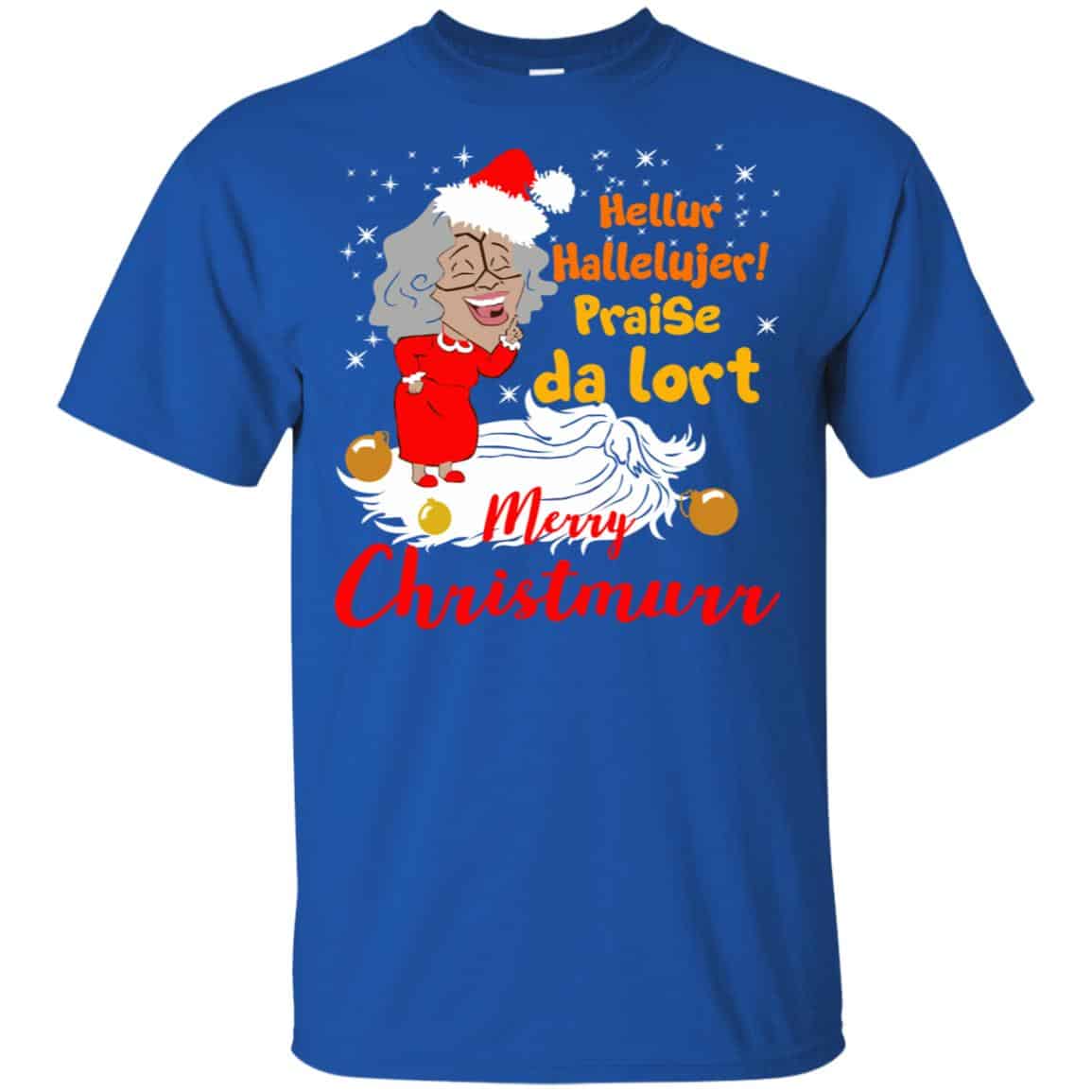 Hellur Hallelujer Praise Da Lort Merry Christmas Shirt, Hoodie, Tank