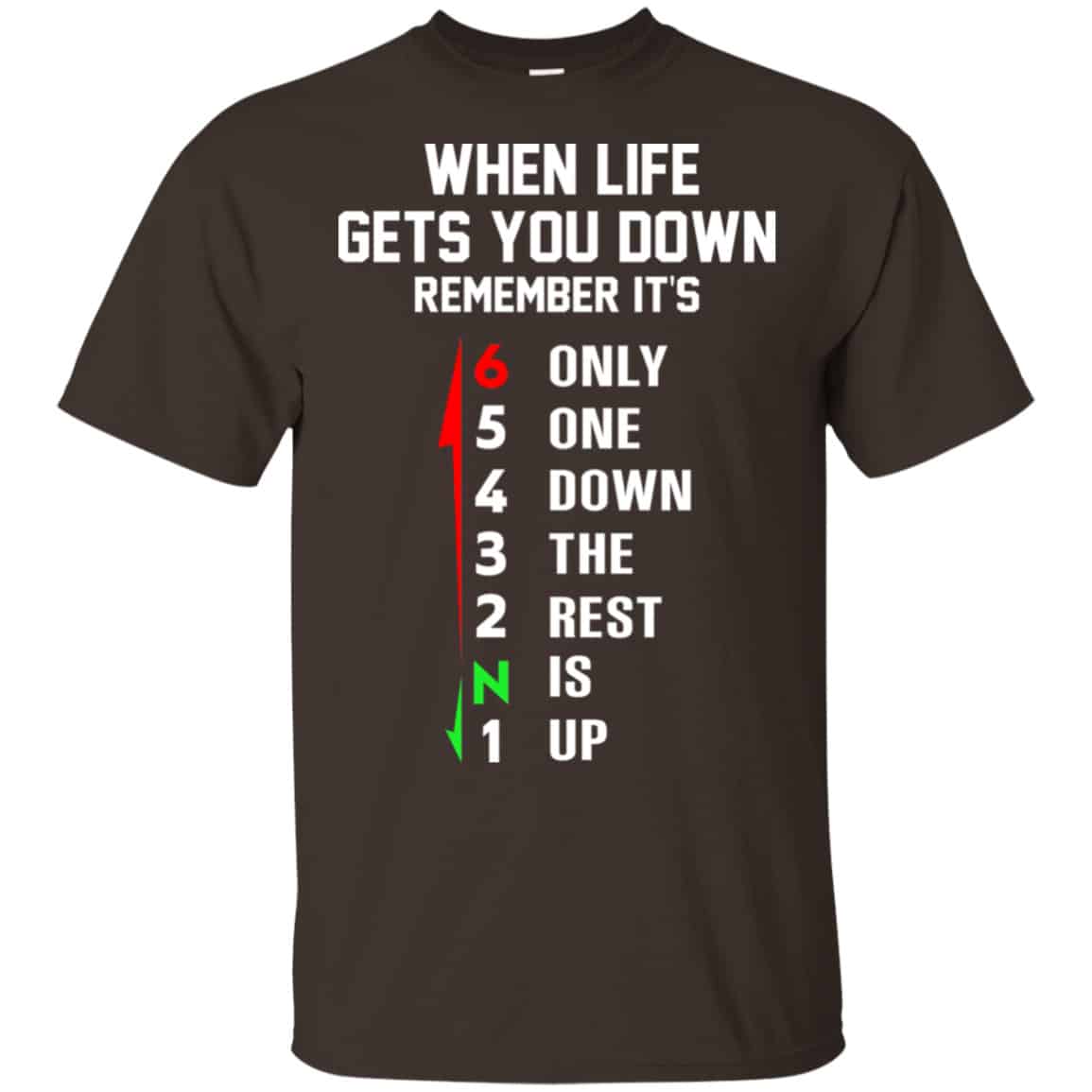 When Life Gets You Down Remember It’s Only One Down The Rest Is Up Shirt, Hoodie, Tank