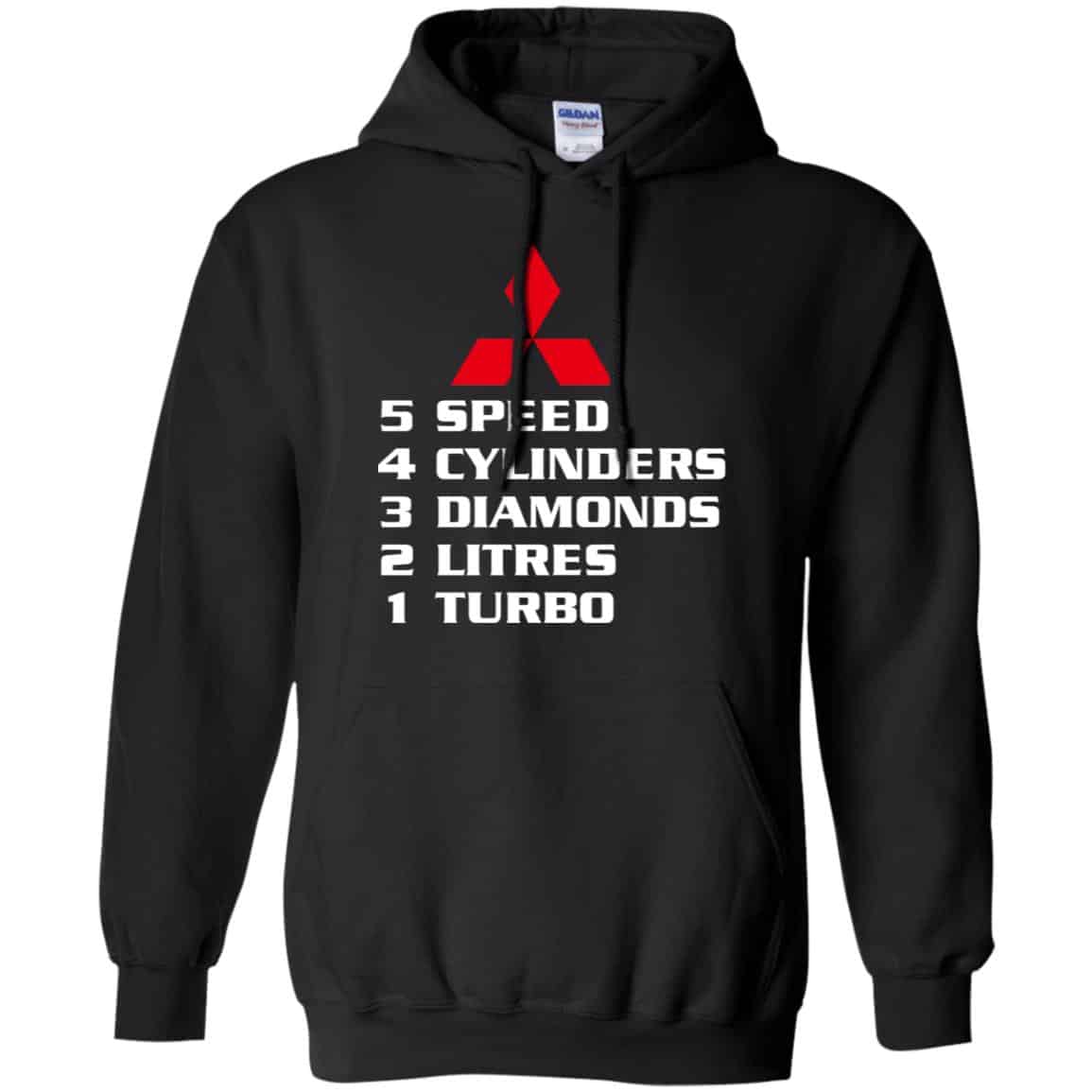 5 Speed 4 Cylinders 3 Diamonds 2 Litres 1 Turbo Mitsubishi Shirt, Hoodie, Tank