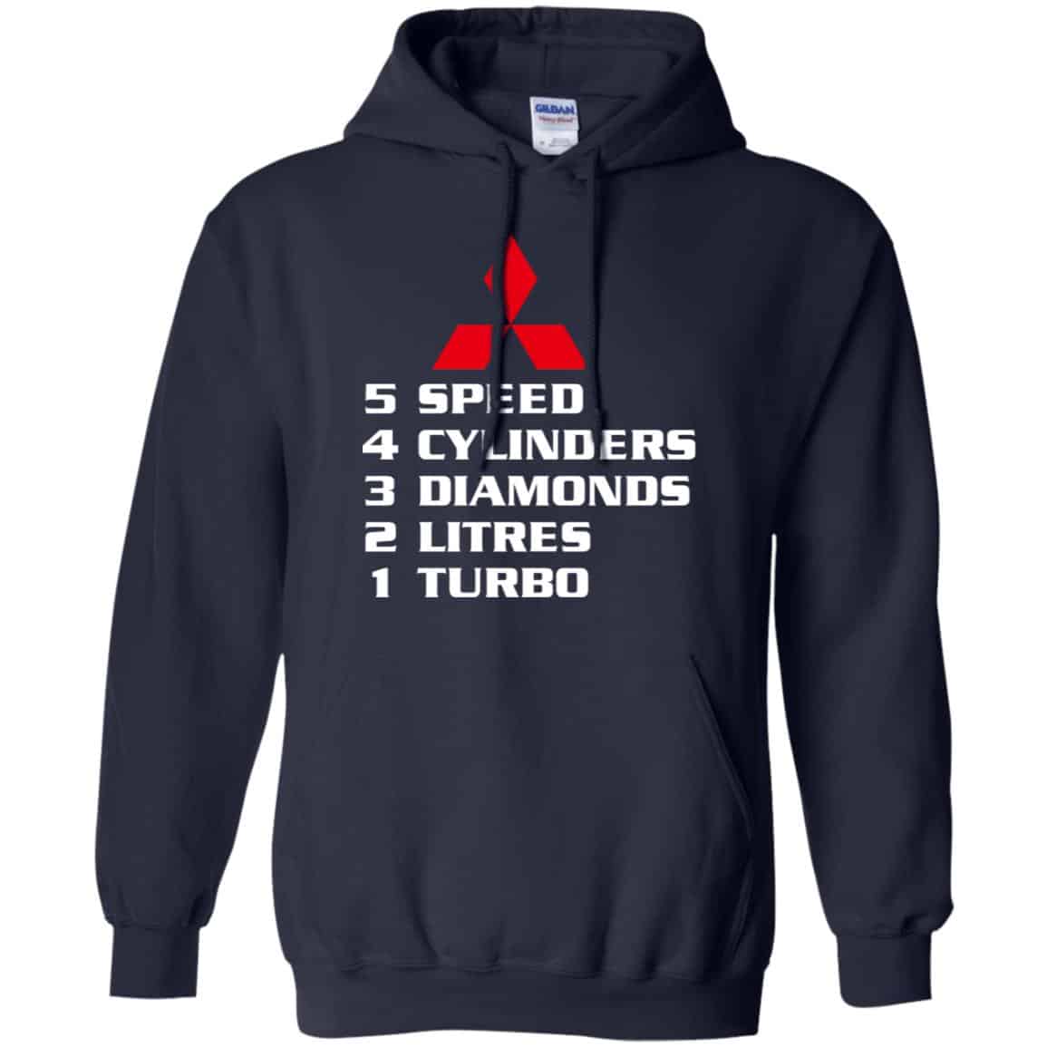 5 Speed 4 Cylinders 3 Diamonds 2 Litres 1 Turbo Mitsubishi Shirt, Hoodie, Tank