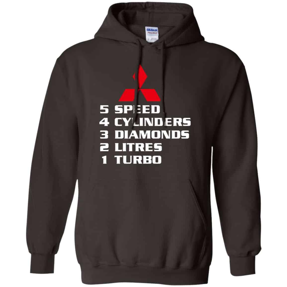 5 Speed 4 Cylinders 3 Diamonds 2 Litres 1 Turbo Mitsubishi Shirt, Hoodie, Tank
