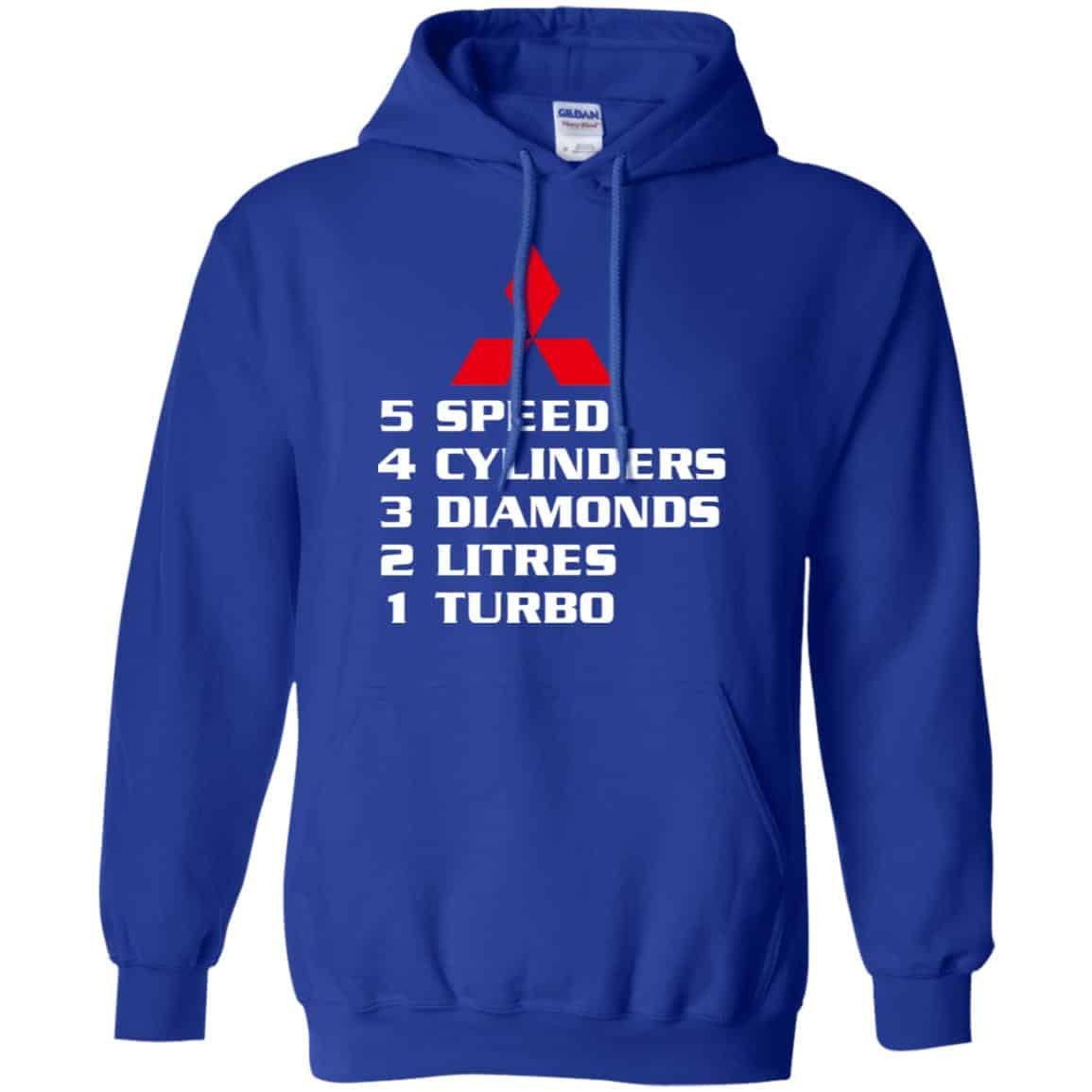 5 Speed 4 Cylinders 3 Diamonds 2 Litres 1 Turbo Mitsubishi Shirt, Hoodie, Tank