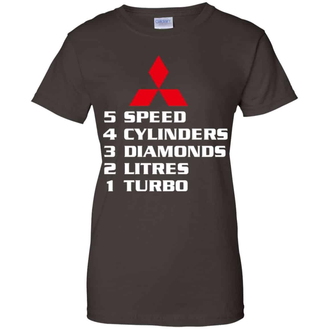5 Speed 4 Cylinders 3 Diamonds 2 Litres 1 Turbo Mitsubishi Shirt, Hoodie, Tank