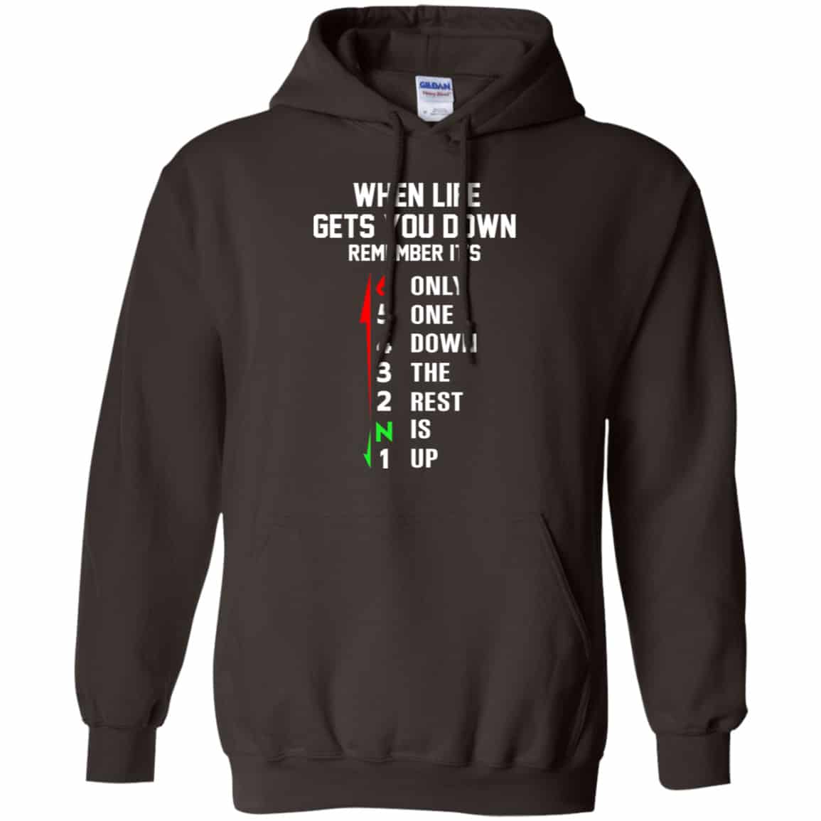 When Life Gets You Down Remember It’s Only One Down The Rest Is Up Shirt, Hoodie, Tank