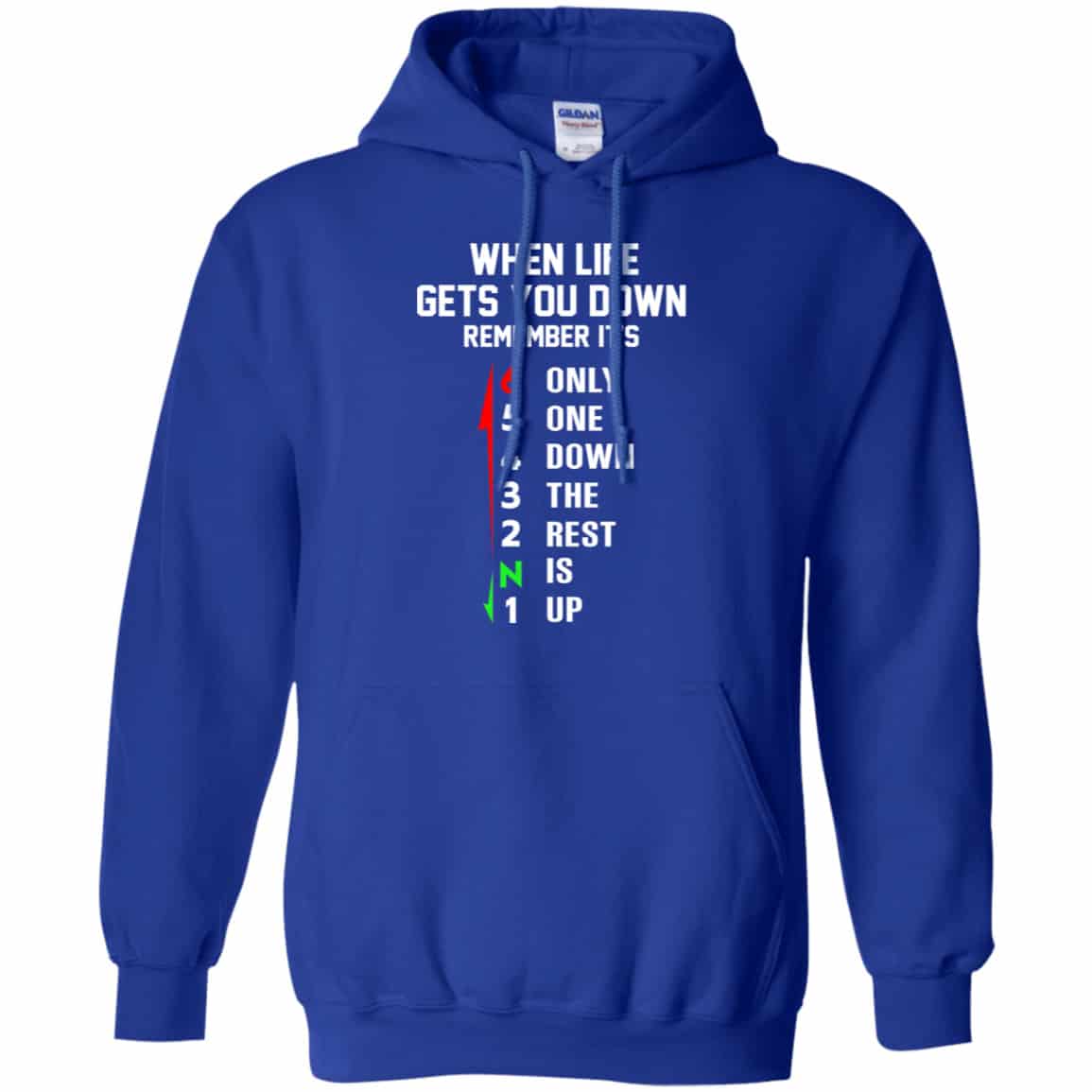 When Life Gets You Down Remember It’s Only One Down The Rest Is Up Shirt, Hoodie, Tank
