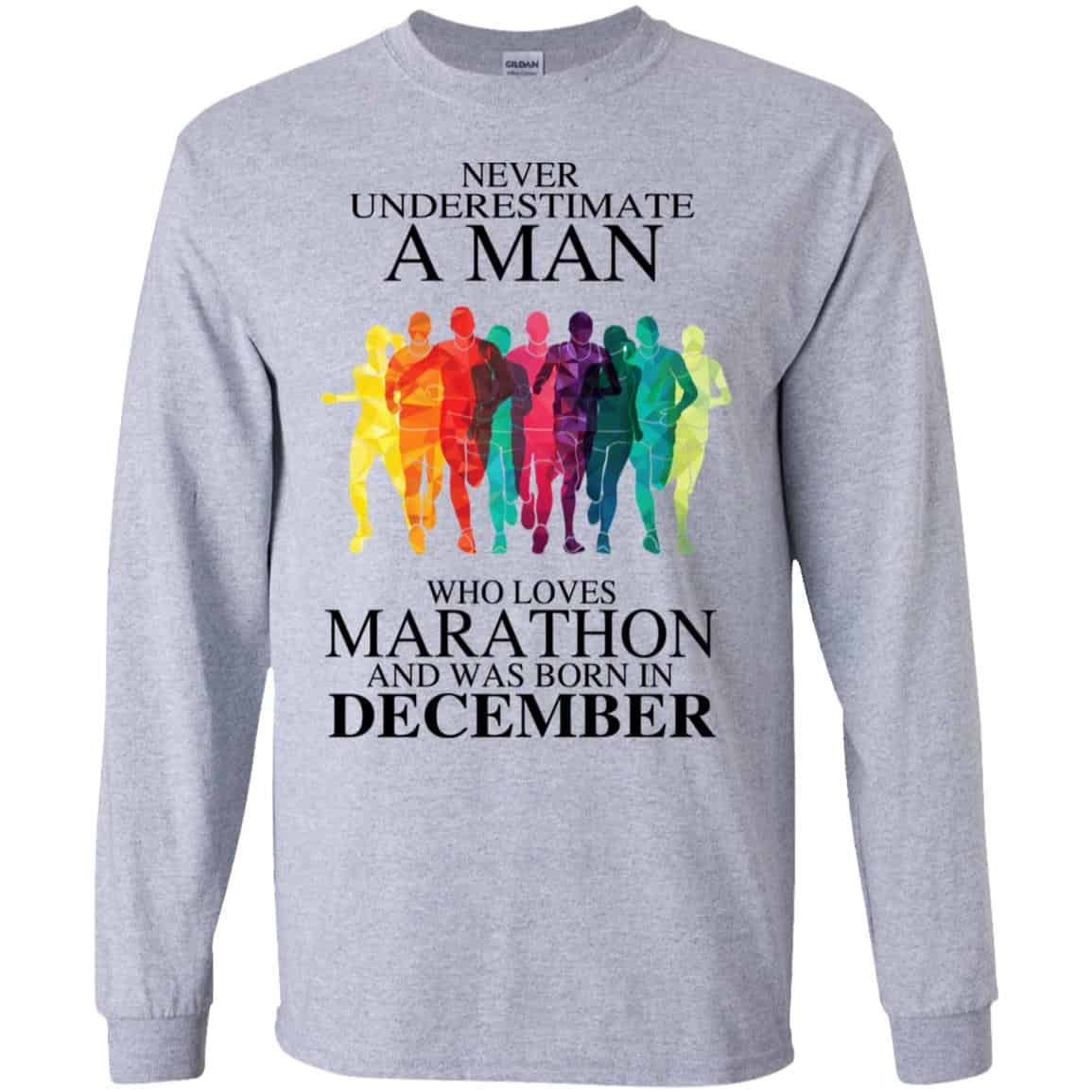 A Man Who Loves Marathon And Was Born In December T-Shirts, Hoodie, Tank